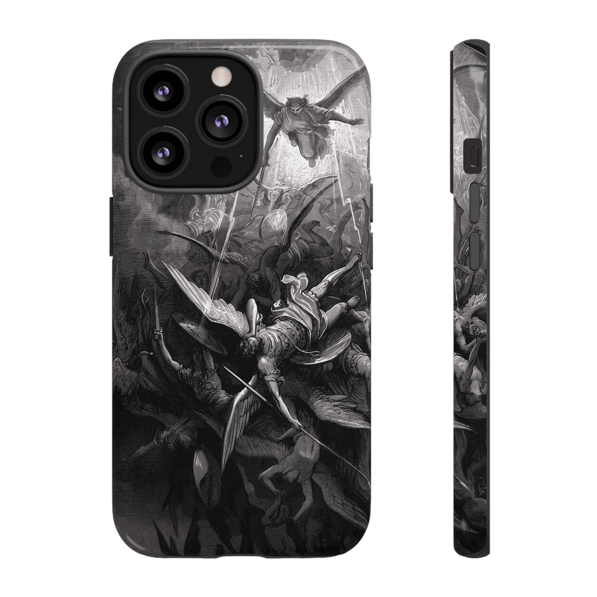 Paradise Lost | The Battle in Heaven by Gustave Doré - iPhone Tough Case