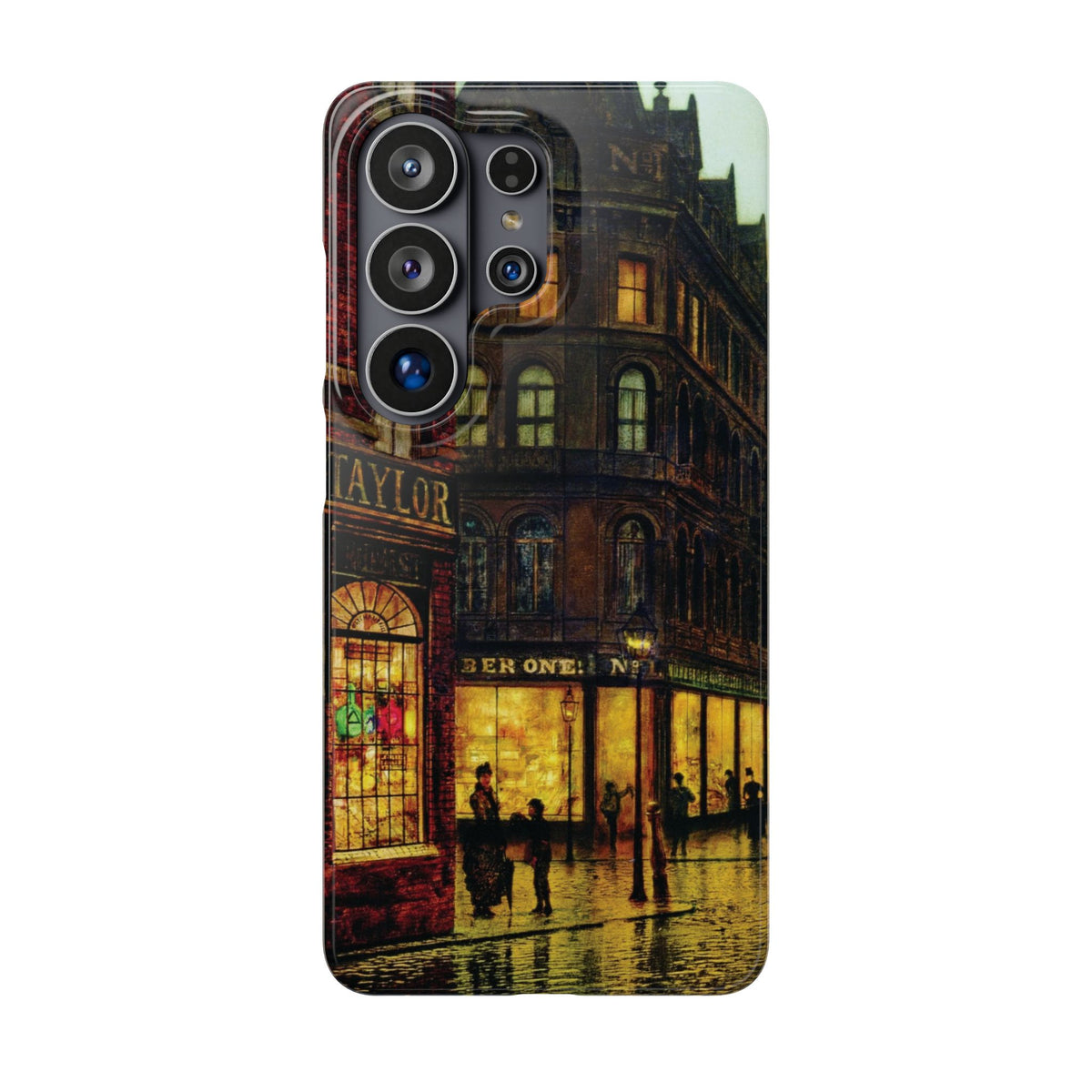 Boar Lane Leeds by John Atkinson Grimshaw - Samsung Slim Case