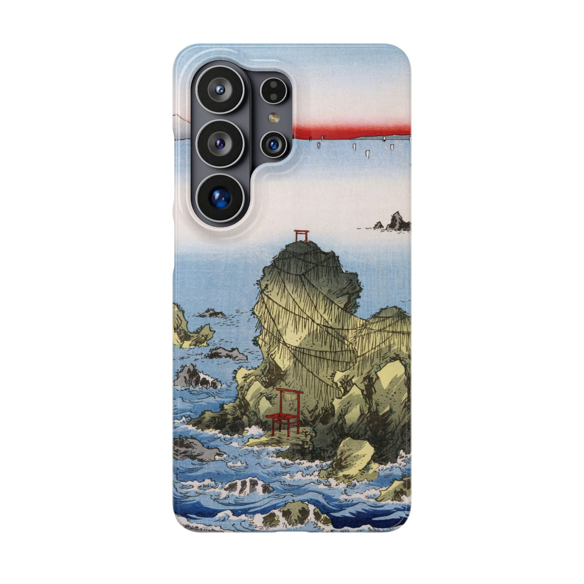Futamigaura in Ise Province by Utagawa Hiroshige - Samsung Slim Case
