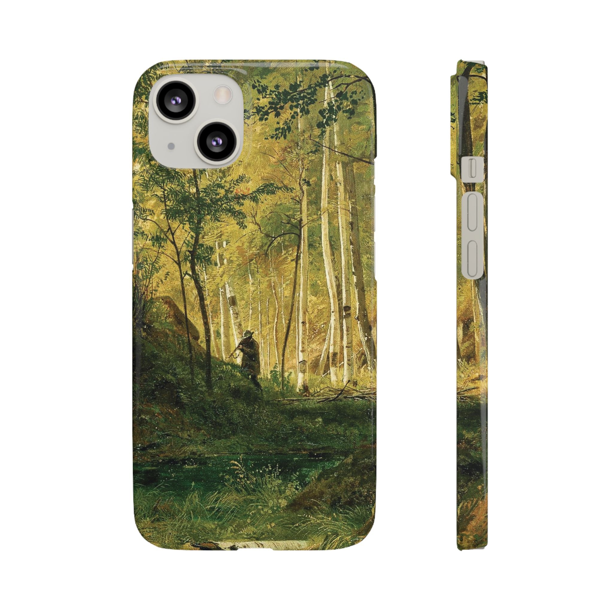 Landscape with a Hunter Valaam Island by Ivan Ivanovich Shishkin - iPhone Slim Case