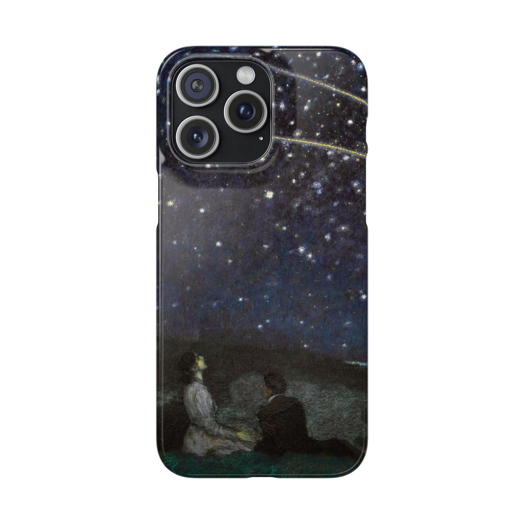 Falling Stars by Franz von Stuck - iPhone Slim Case