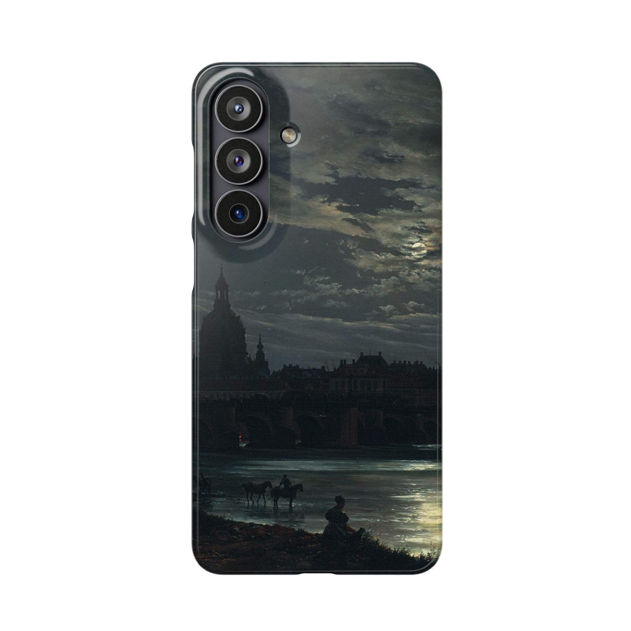 View of Dresden by Moonlight by Johan Dahl - Samsung Slim Case