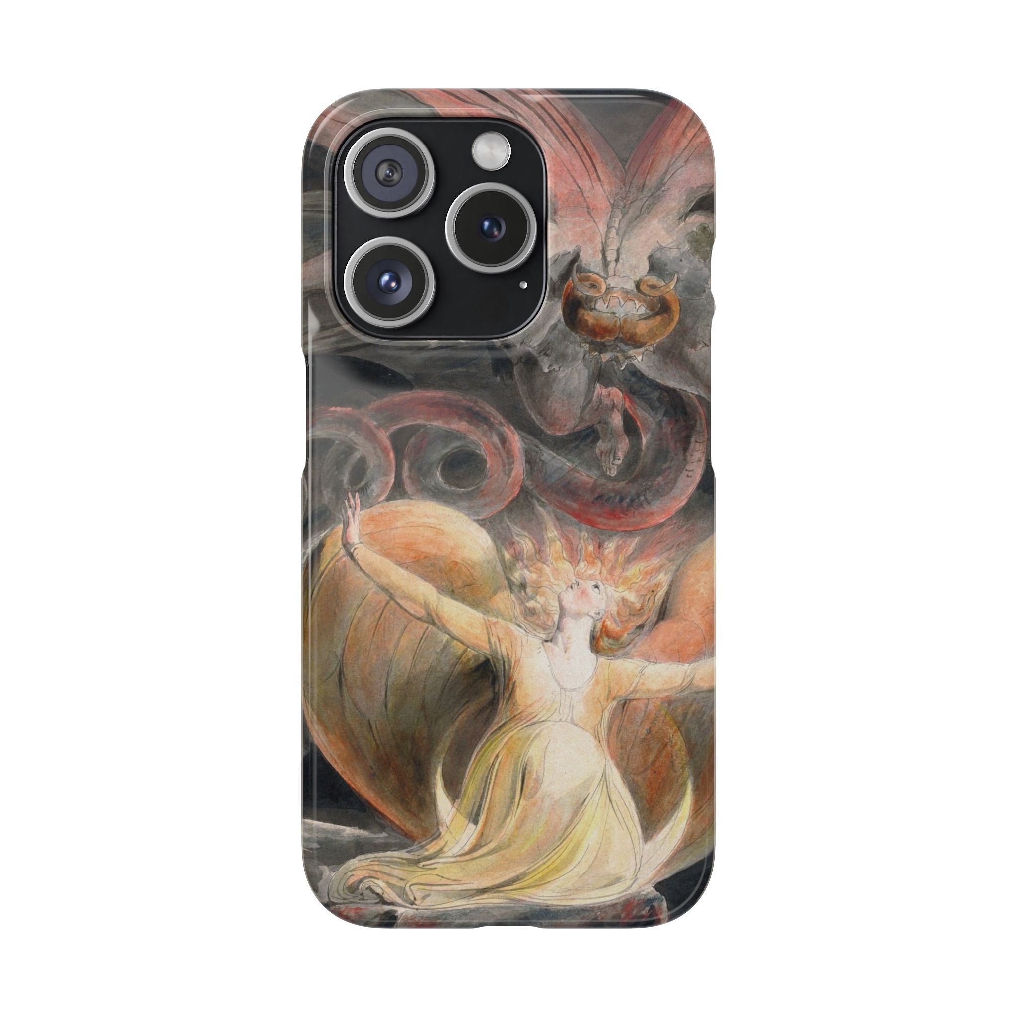 The Great Red Dragon and the Woman Clothed with the Sun by William Blake - iPhone Slim Case