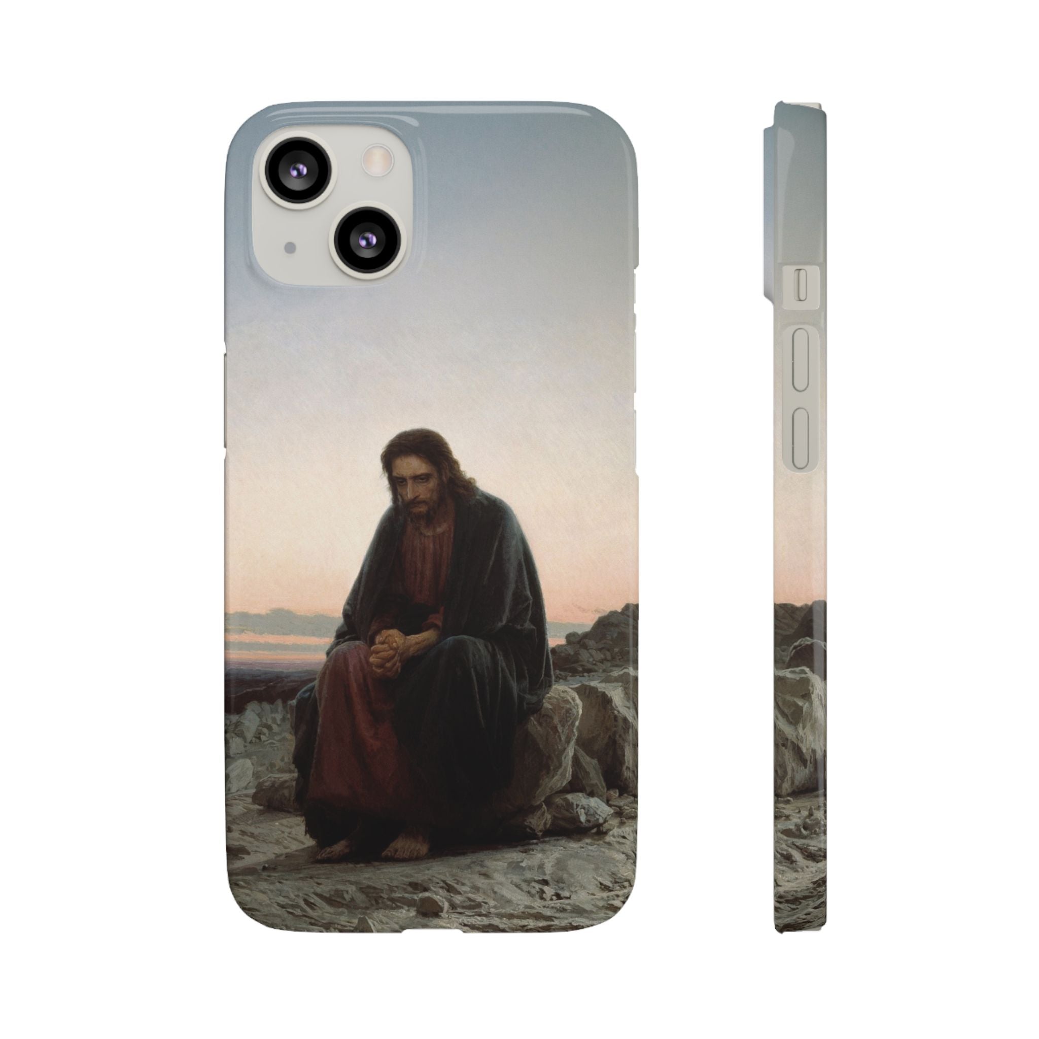 Christ in the Desert by Ivan Kramskoy - iPhone Slim Case