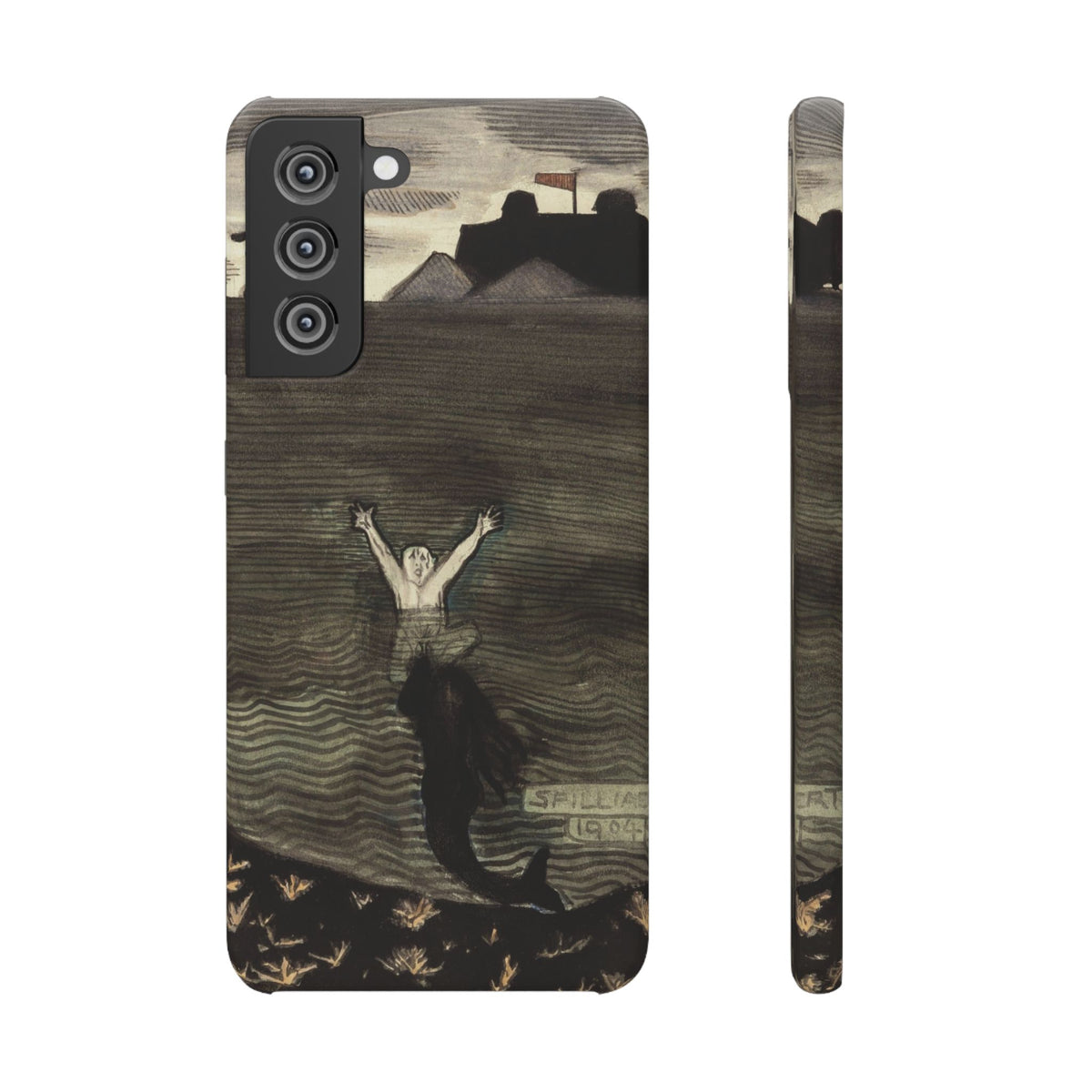 The Call of the Mermaid The Drowning by Leon Spilliaert - Samsung Slim Case