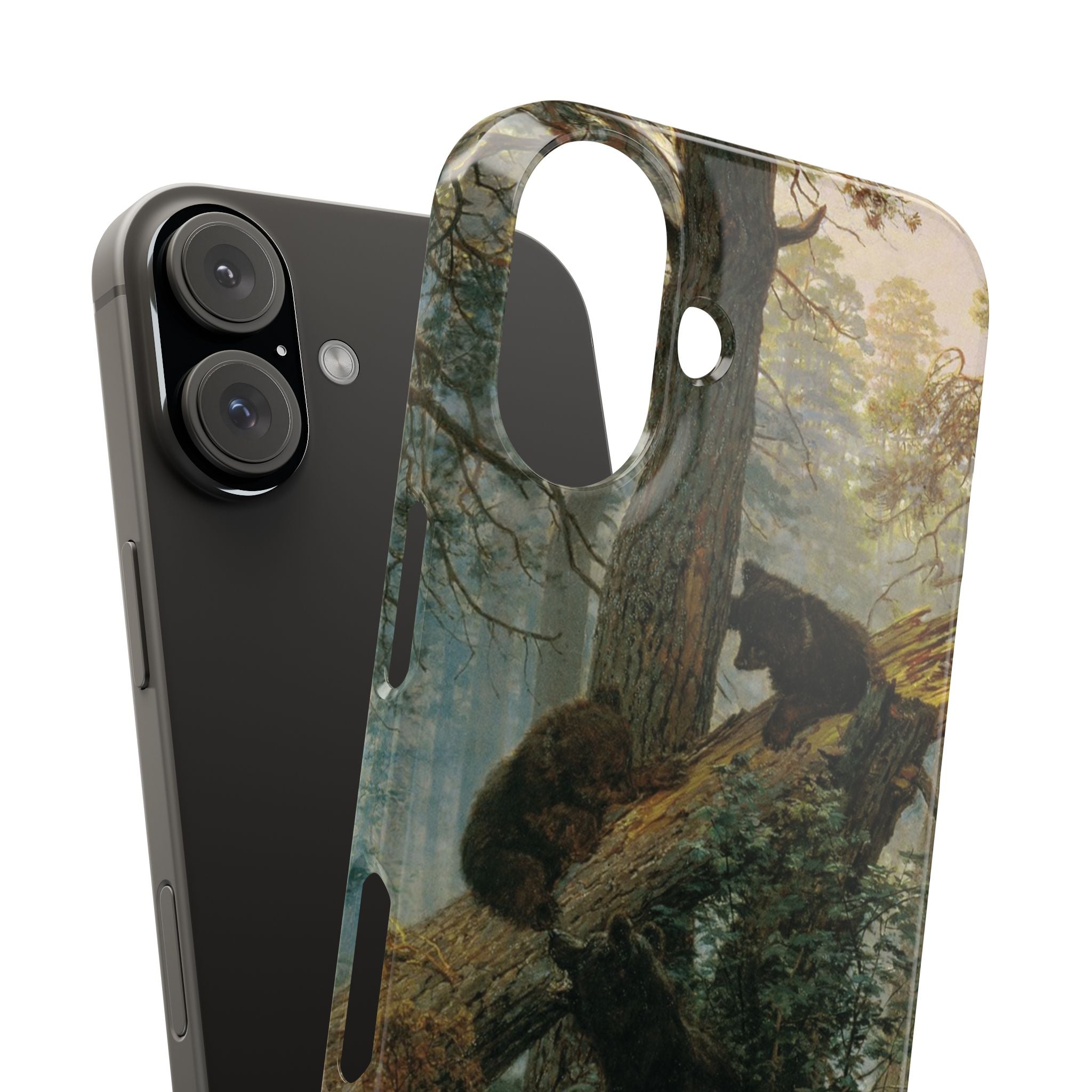Morning in a Pine Forest by Ivan Ivanovich Shishkin - iPhone Slim Case