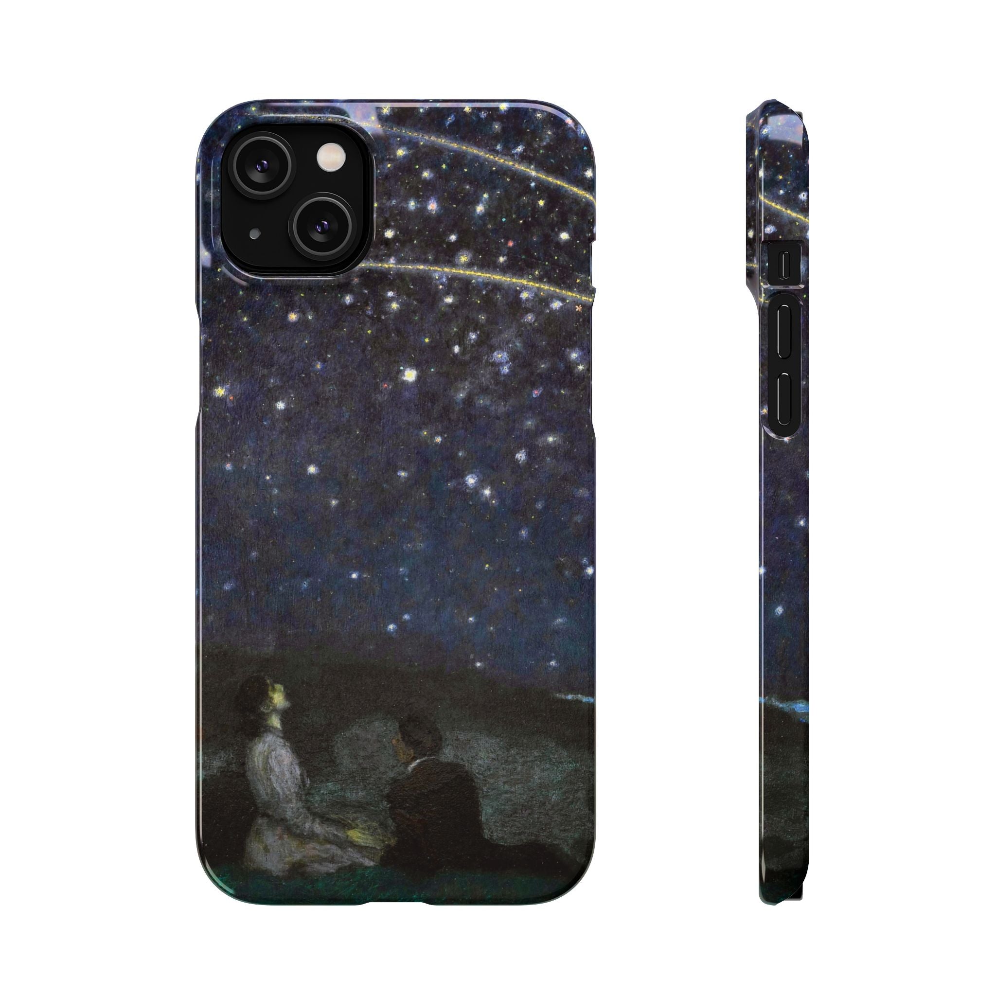 Falling Stars by Franz von Stuck - iPhone Slim Case