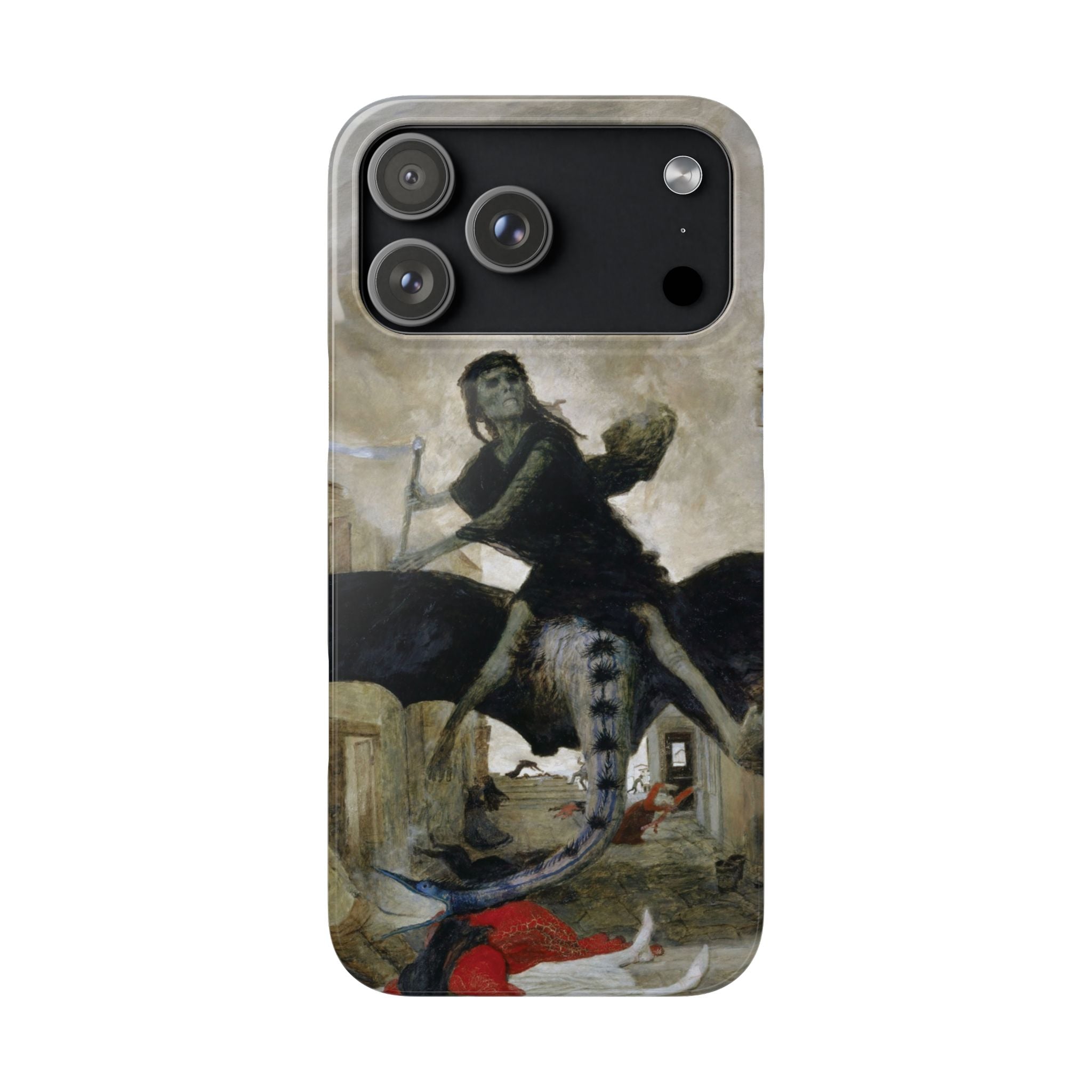 The Plague by Arnold Böcklin - iPhone Slim Case