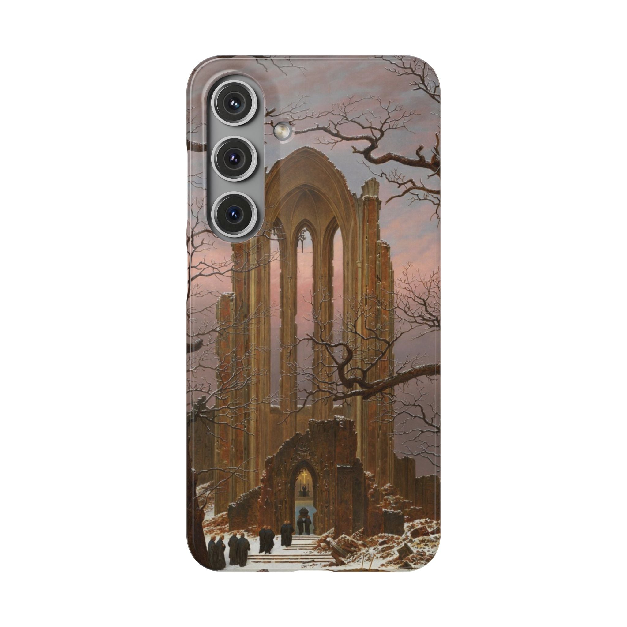 Monastery Graveyard in the Snow by Caspar David Friedrich - Samsung Slim Case