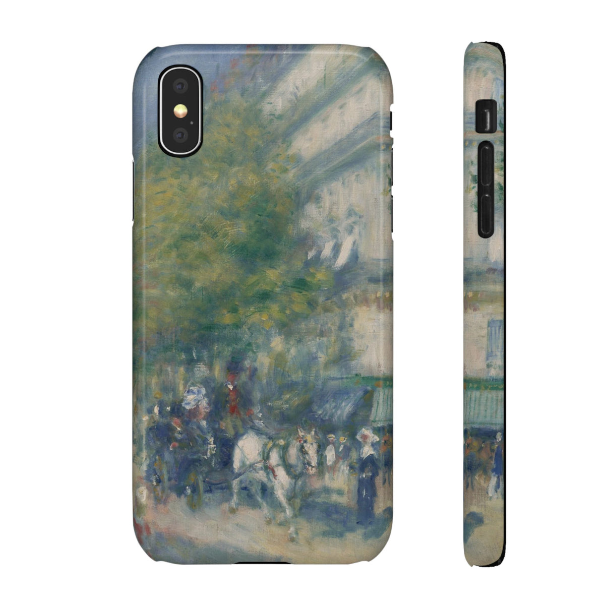 The Grands Boulevards by Pierre Auguste Renoir - iPhone Slim Case