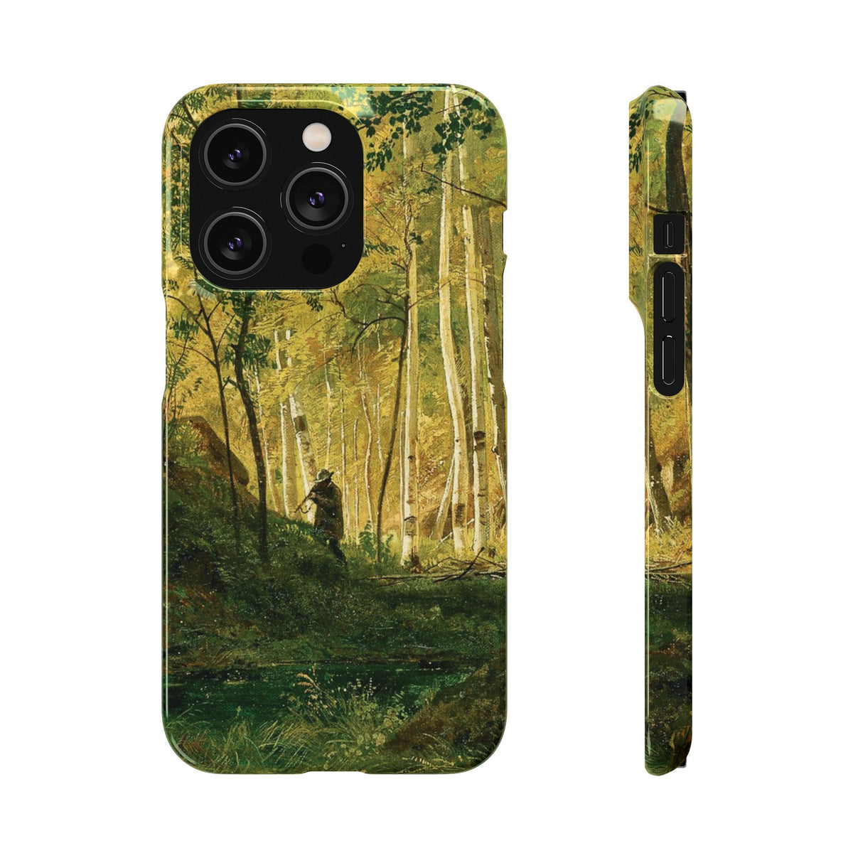 Landscape with a Hunter Valaam Island by Ivan Ivanovich Shishkin - iPhone Slim Case