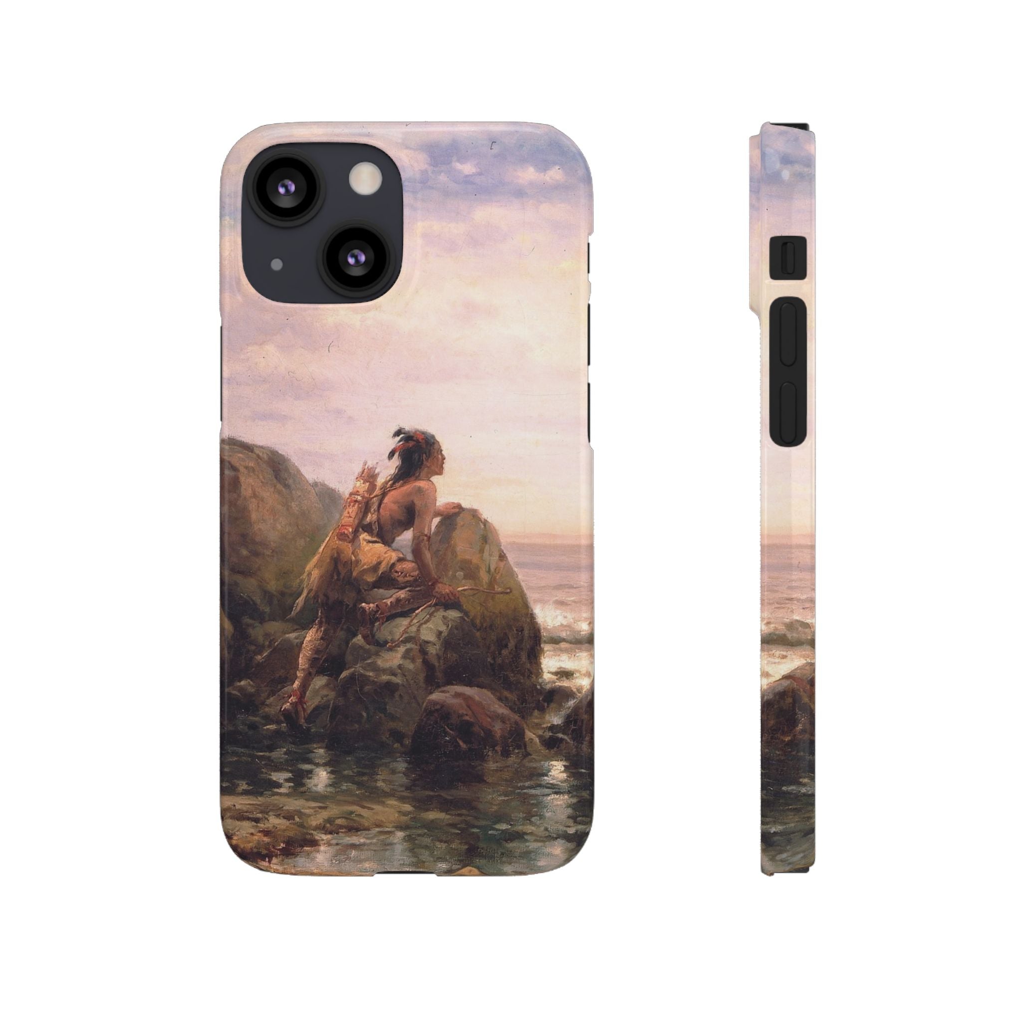 Henrik Hudson entering New York Harbor by Edward Moran - iPhone Slim Case