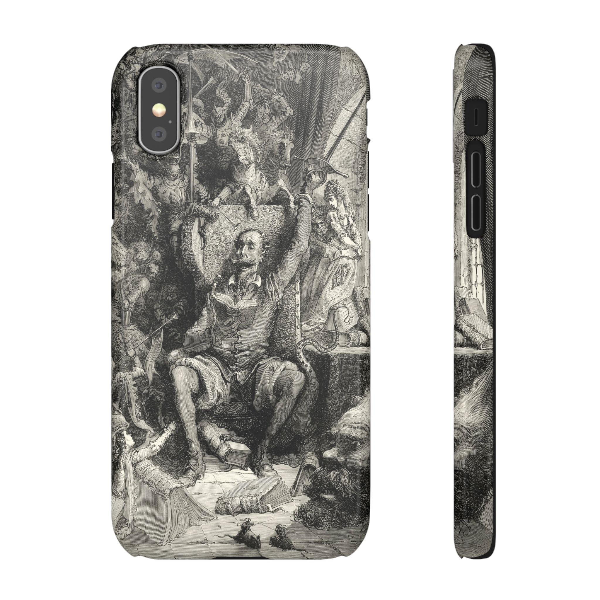 Don Quixote and His Visions by Gustave Doré - iPhone Slim Case