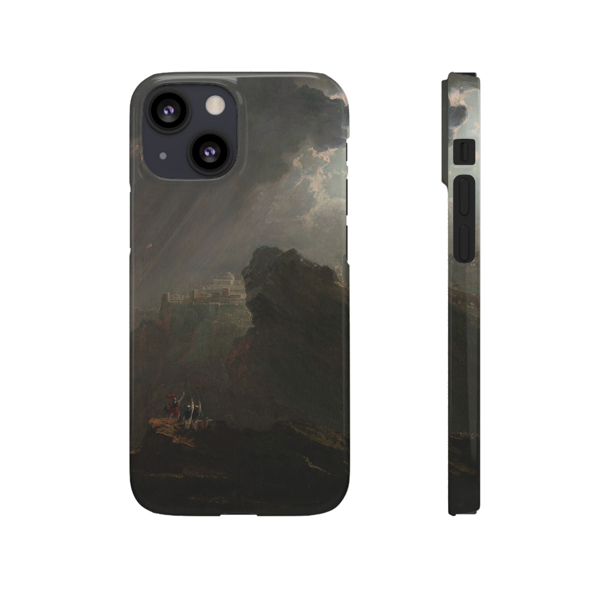Joshua Commanding the Sun to Stand Still by John Martin - iPhone Slim Case