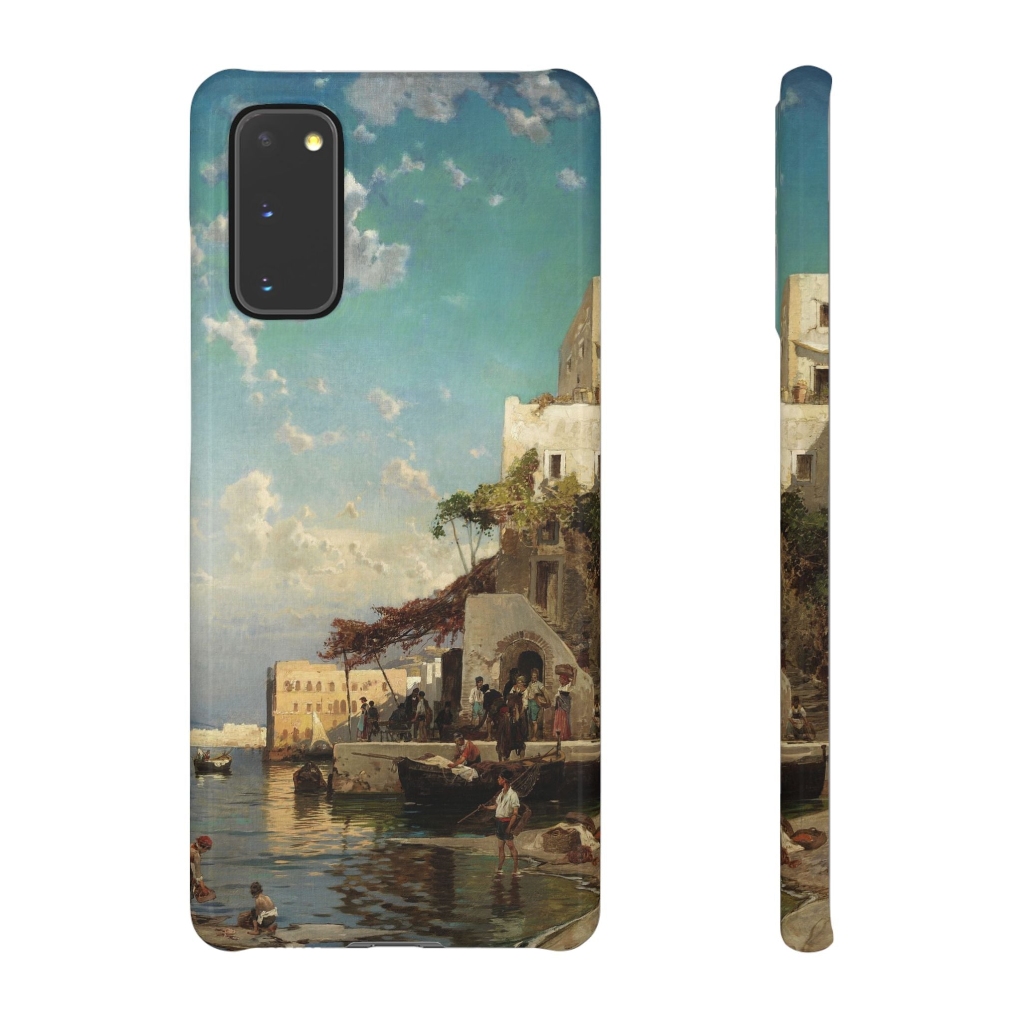 Evening Meeting of the Fishermen by Hermann Corrodi - Samsung Slim Case