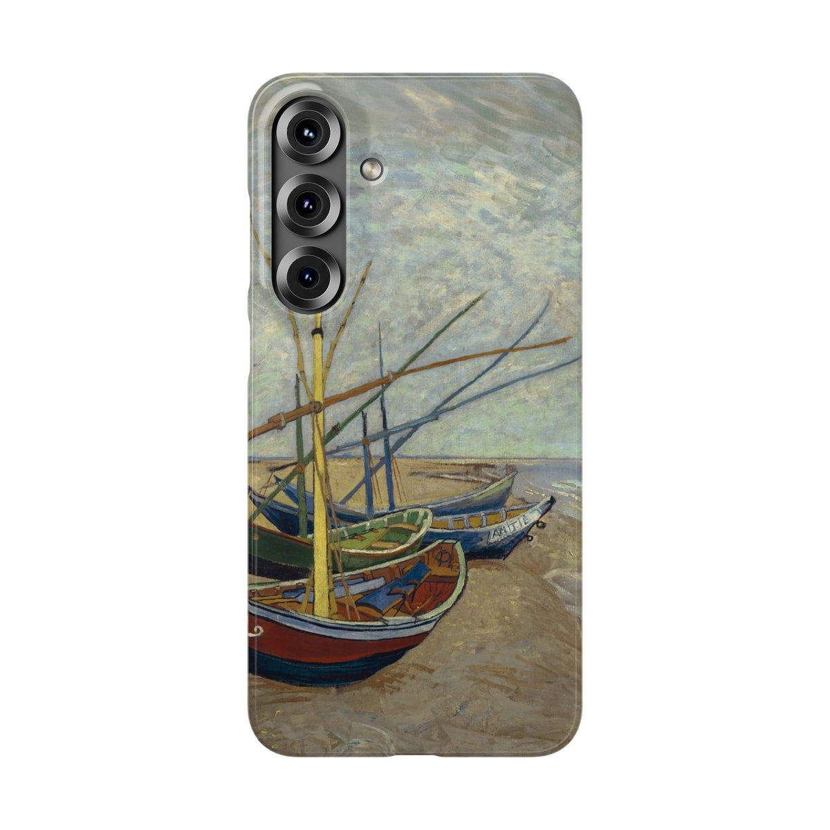 Fishing Boats on the Beach by Vincent van Gogh - Samsung Slim Case