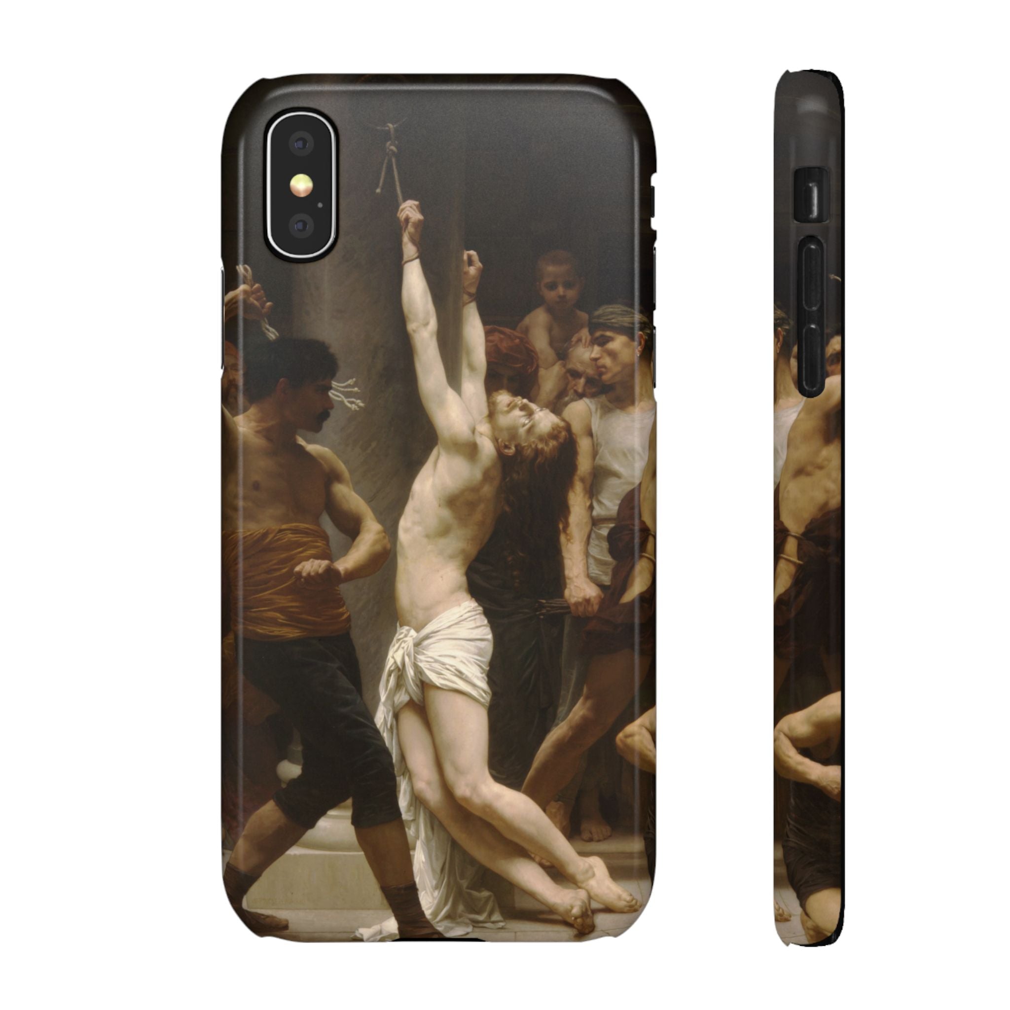 The Flagellation of Our Lord Jesus Christ by William-Adolphe Bouguereau - iPhone Slim Case