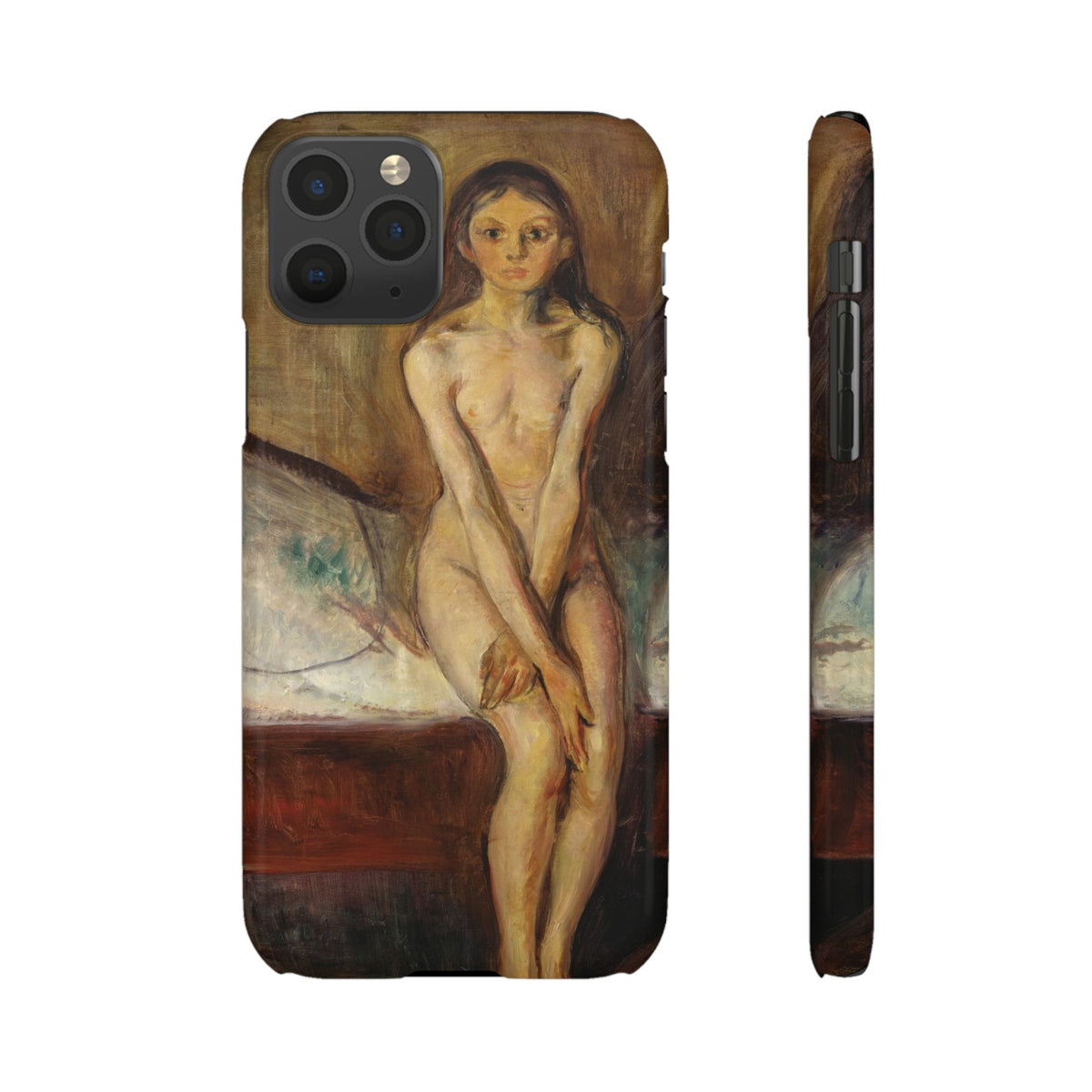 Puberty by Edvard Munch - iPhone Slim Case