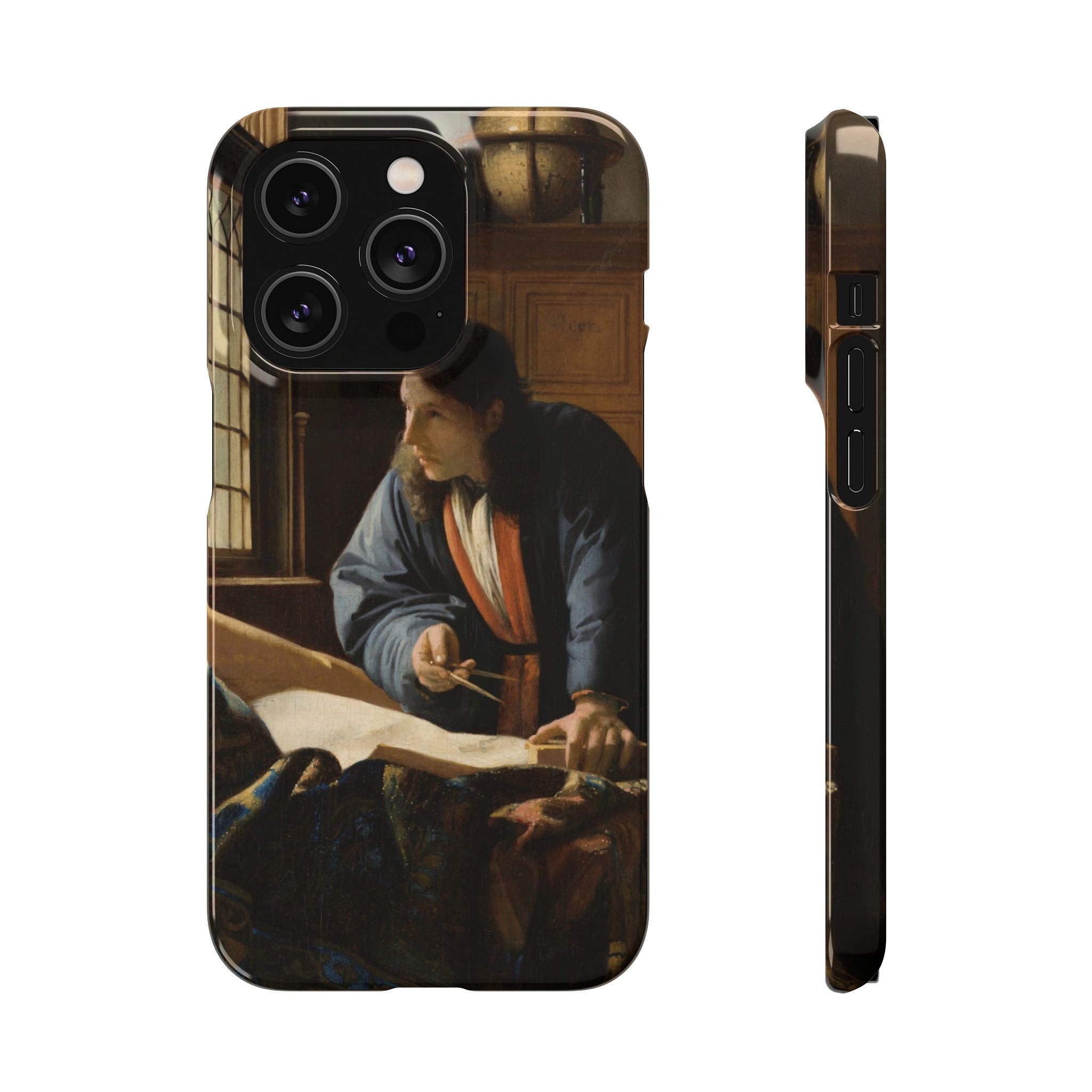The Geographer by Johannes Vermeer - iPhone Slim Case