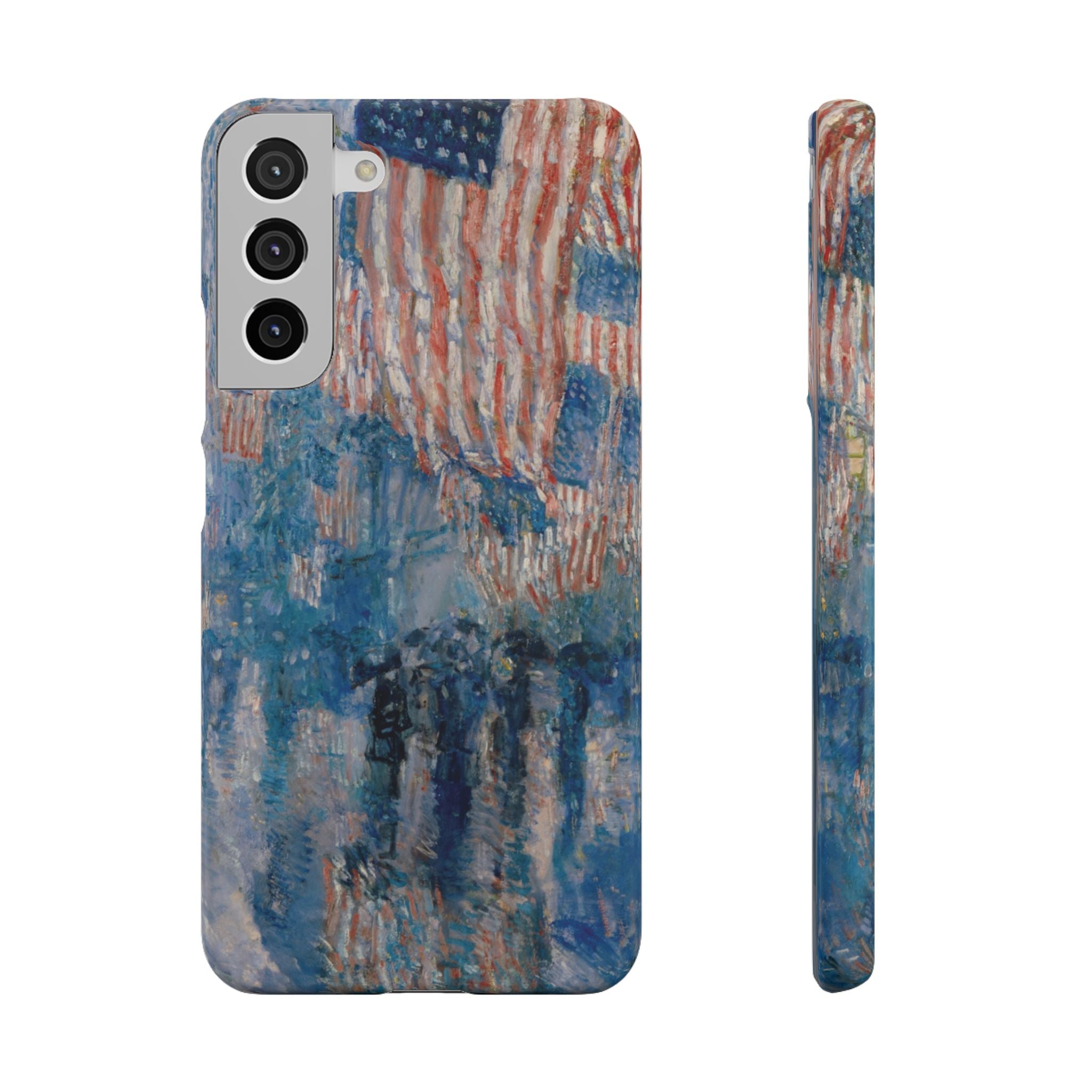 The Avenue in the Rain by Childe Hassam - Samsung Slim Case