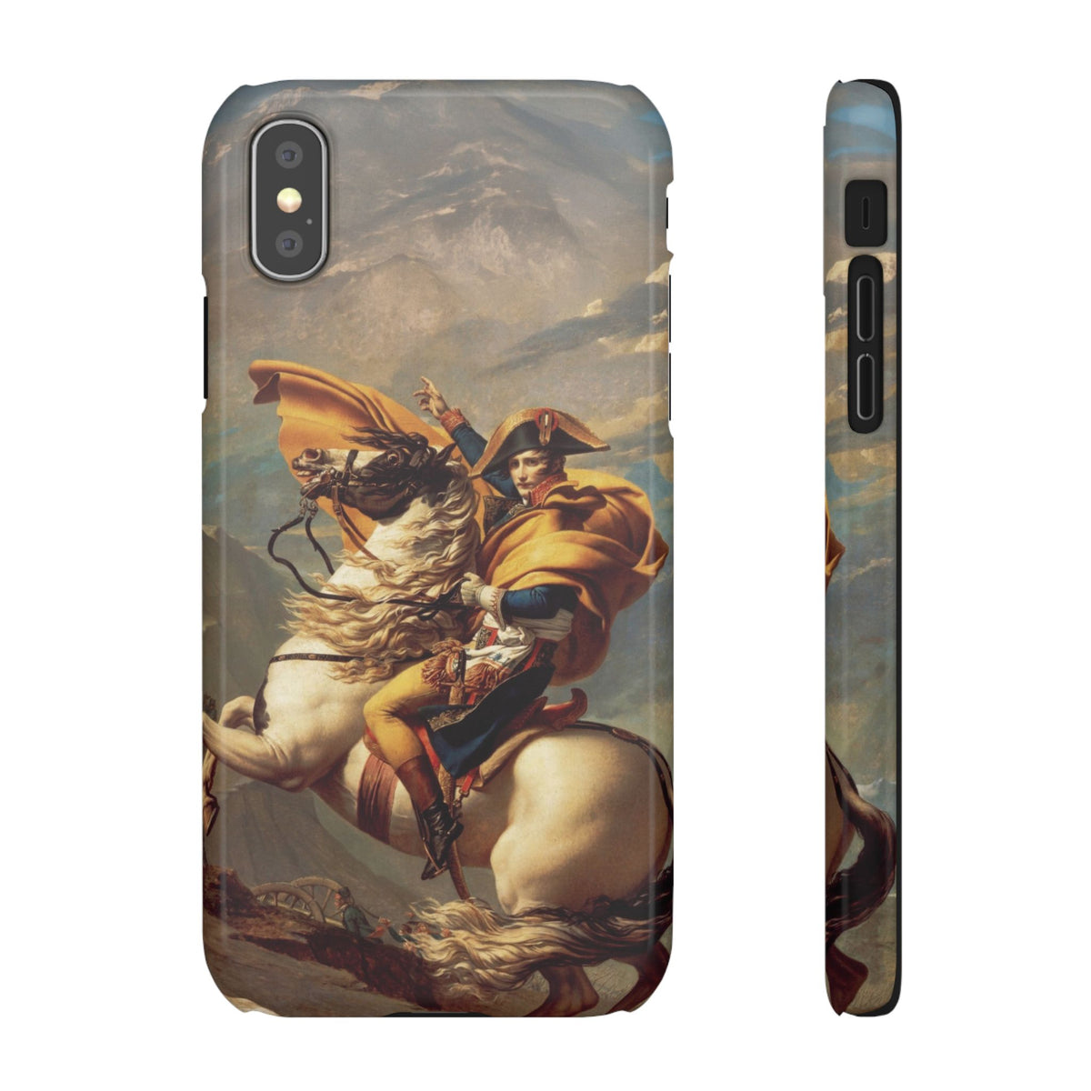 Napoleon at the Saint-Bernard Pass by Jacques-Louis David - iPhone Slim Case