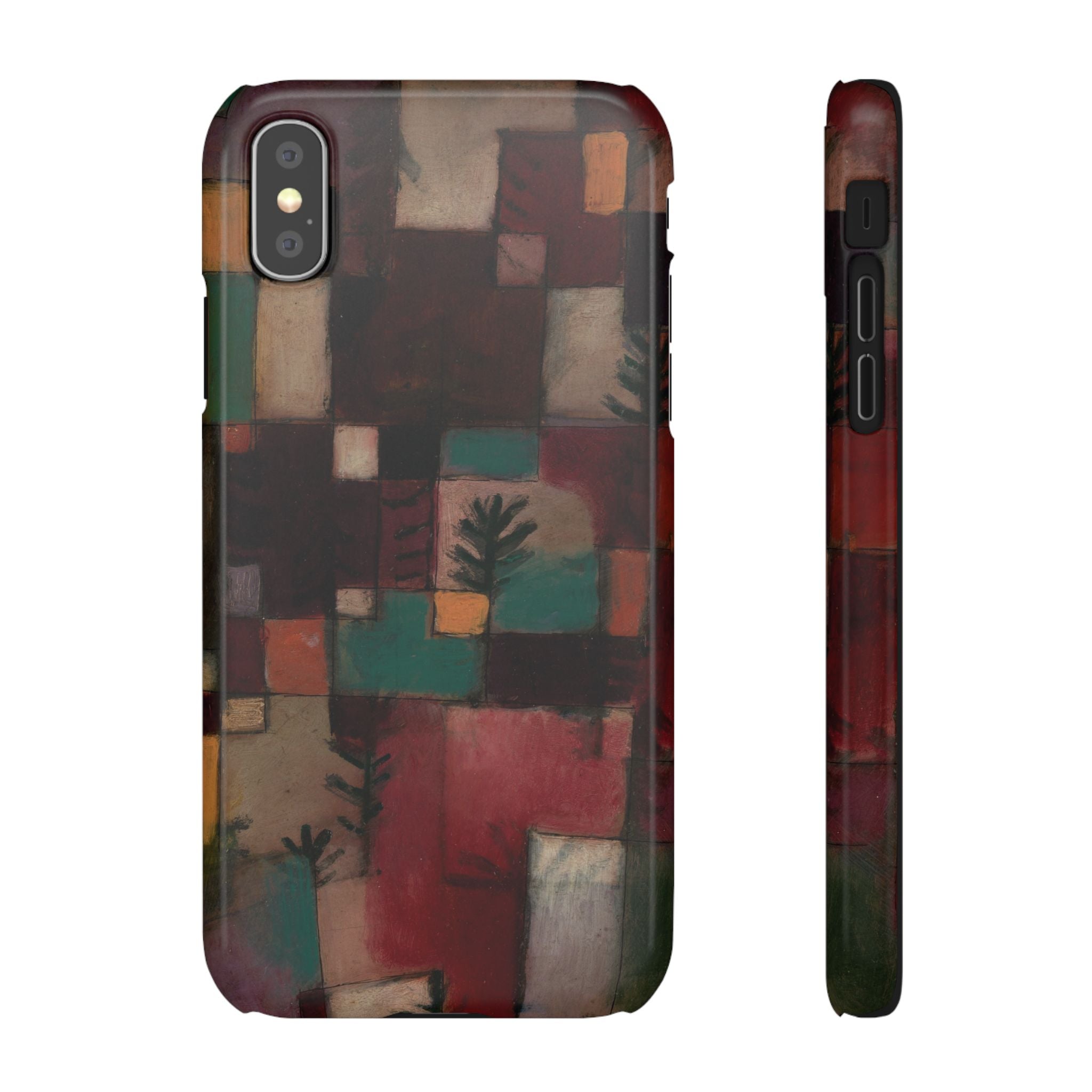 Redgreen and Violet-Yellow Rhythms by Paul Klee - iPhone Slim Case