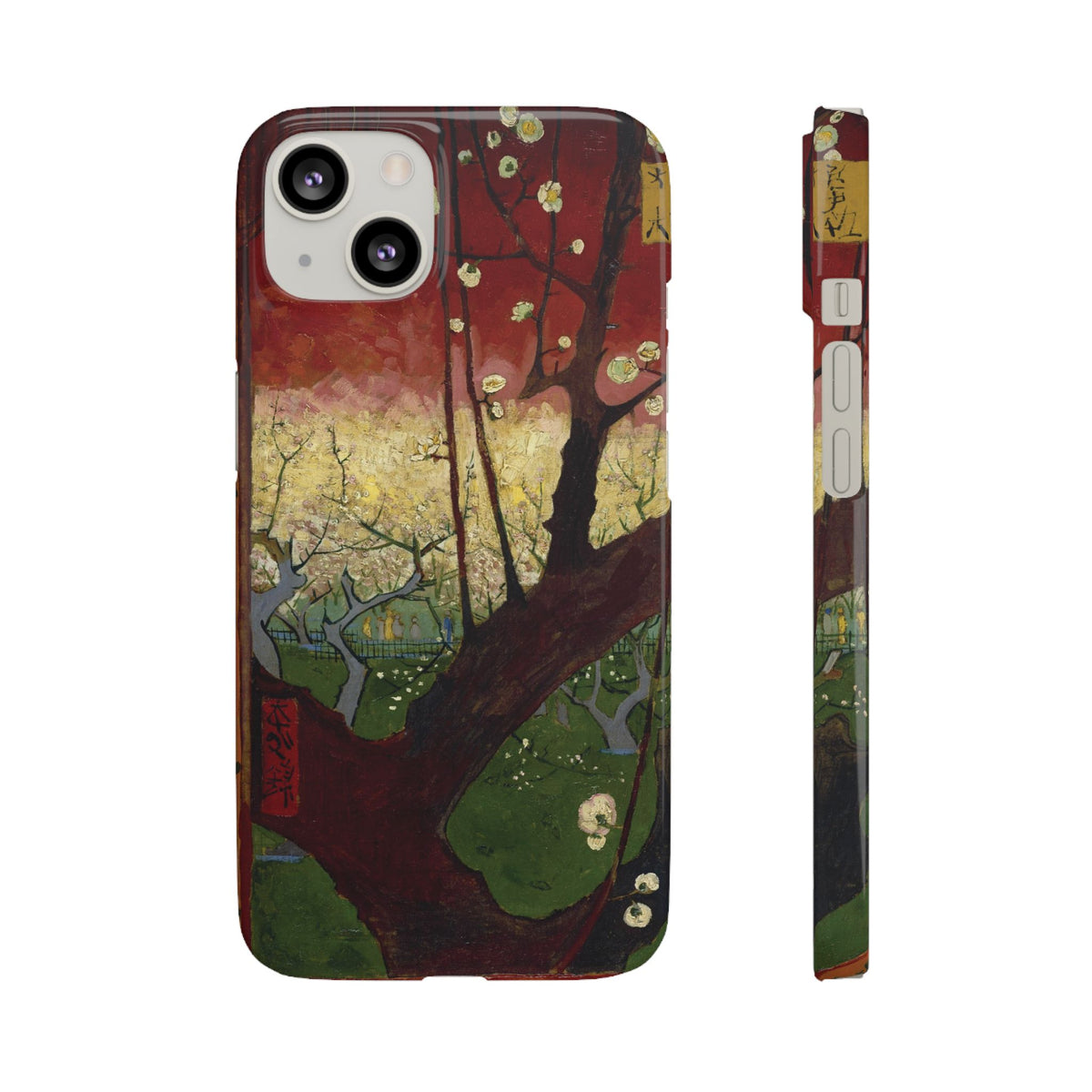 Flowering Plum Tree after Hiroshige by Vincent van Gogh - iPhone Slim Case