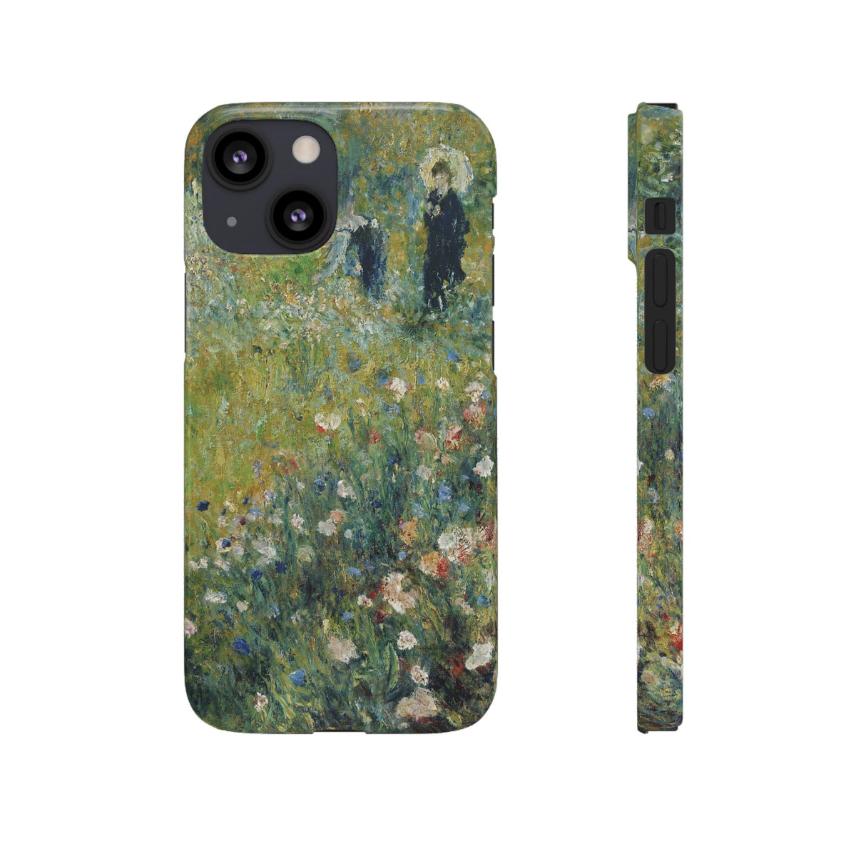 Woman with a Parasol in a Garden by Pierre Auguste Renoir - iPhone Slim Case