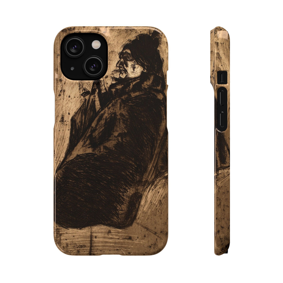 Old Woman by Edvard Munch - iPhone Slim Case