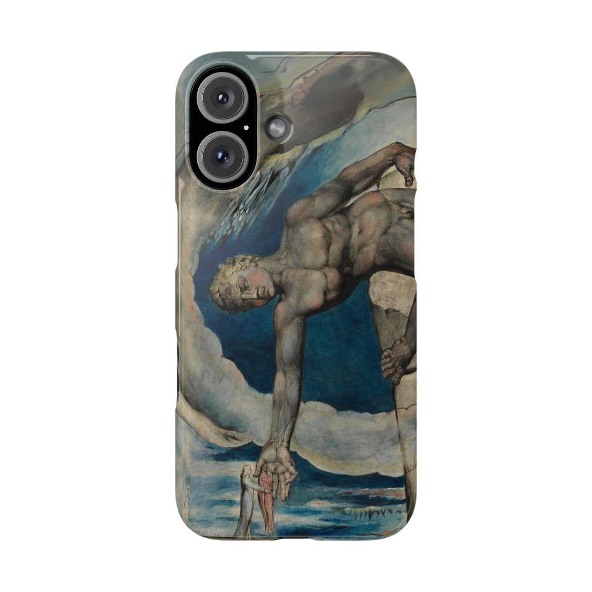 Antaeus setting down Dante and Virgil in the Last Circle of Hell by William Blake - iPhone Slim Case