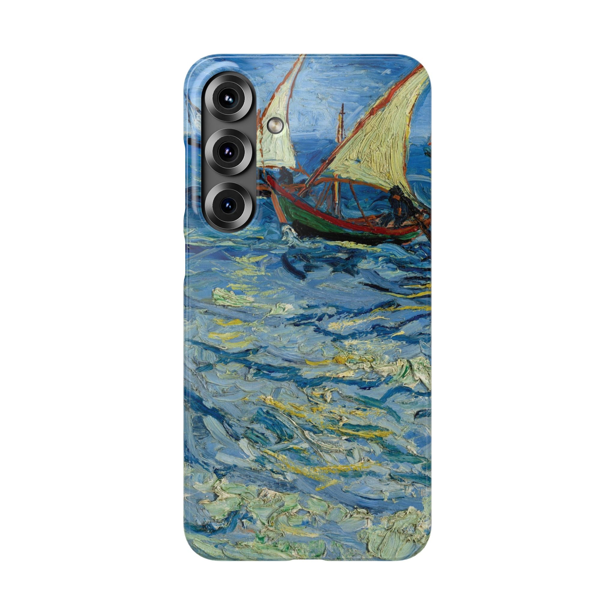Fishing Boats at Sea by Vincent van Gogh - Samsung Slim Case