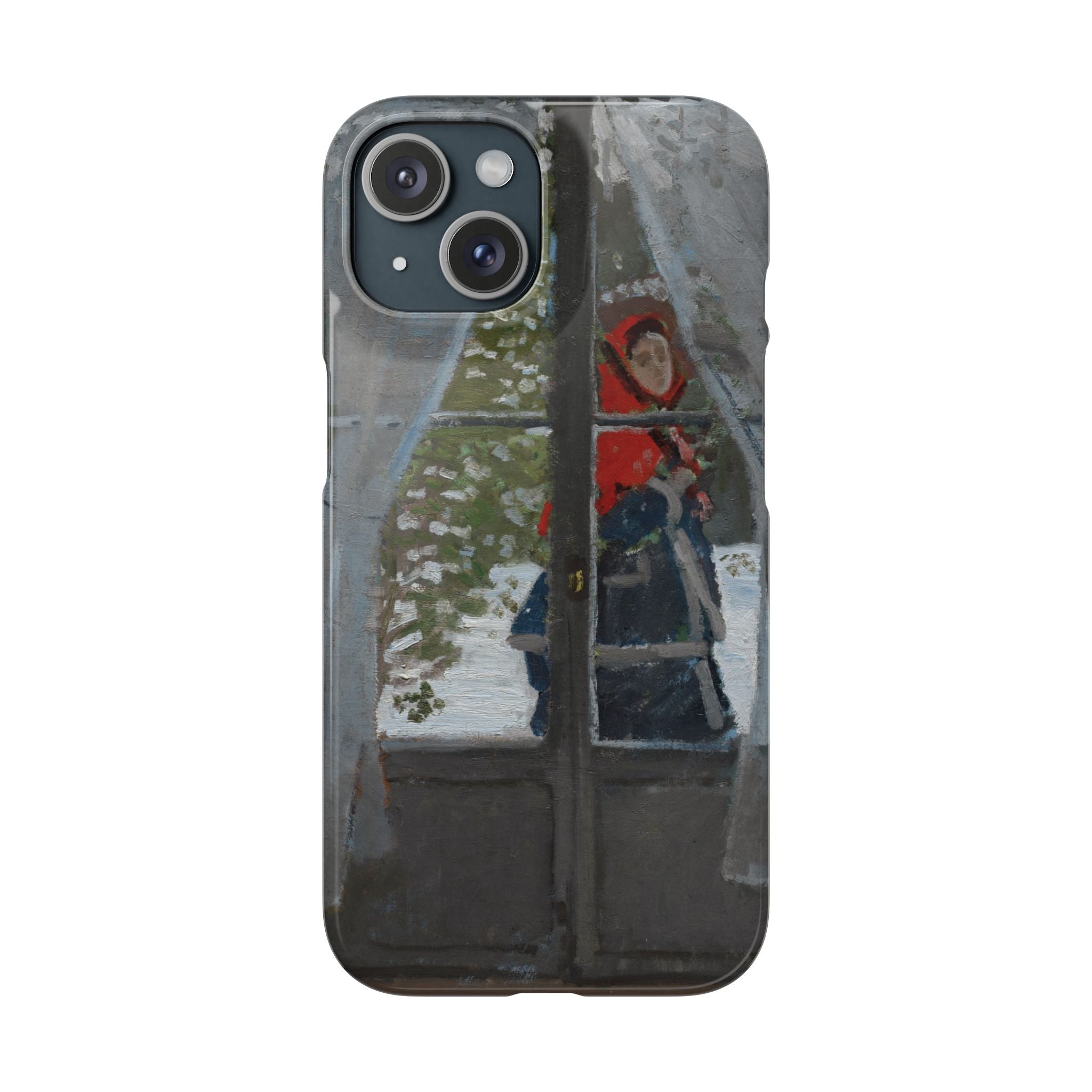 Le mouchoir rouge by Claude Monet - iPhone Slim Case