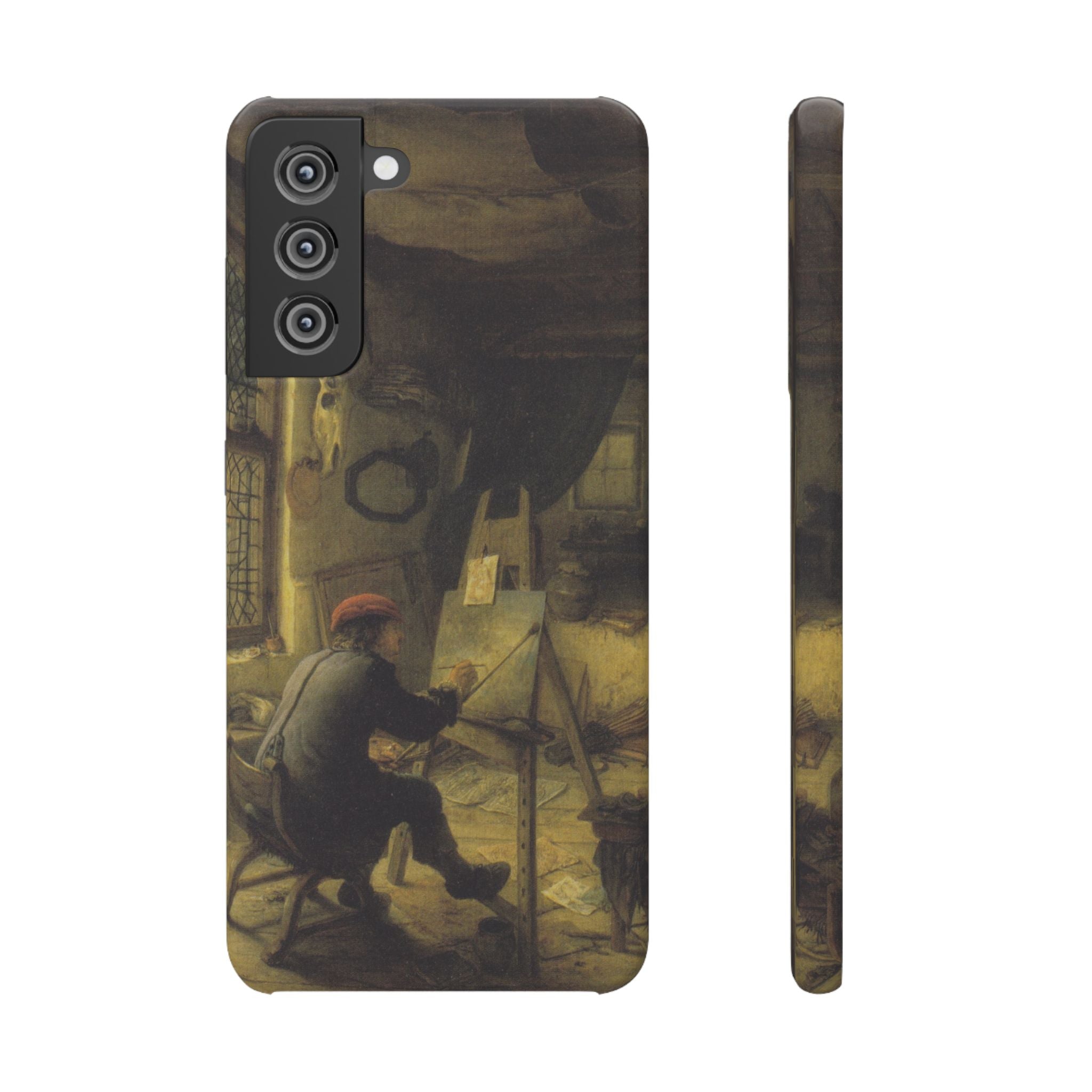 The Painter in His Workshop by Adriaen van Ostade - Samsung Slim Case