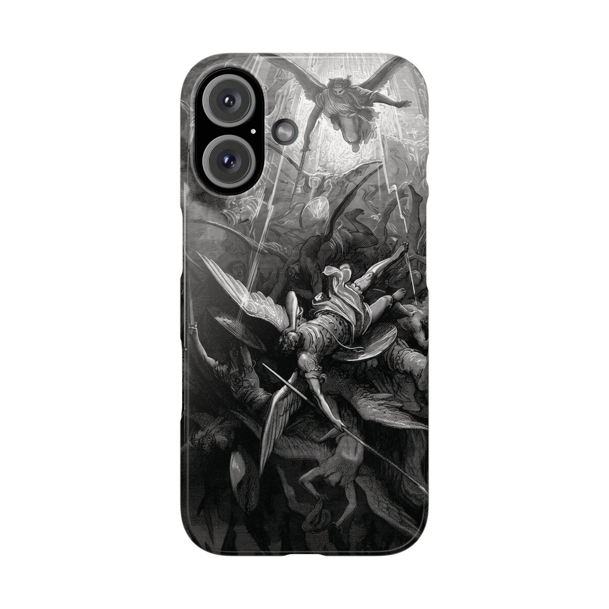 Paradise Lost | The Battle in Heaven by Gustave Doré - iPhone Slim Case