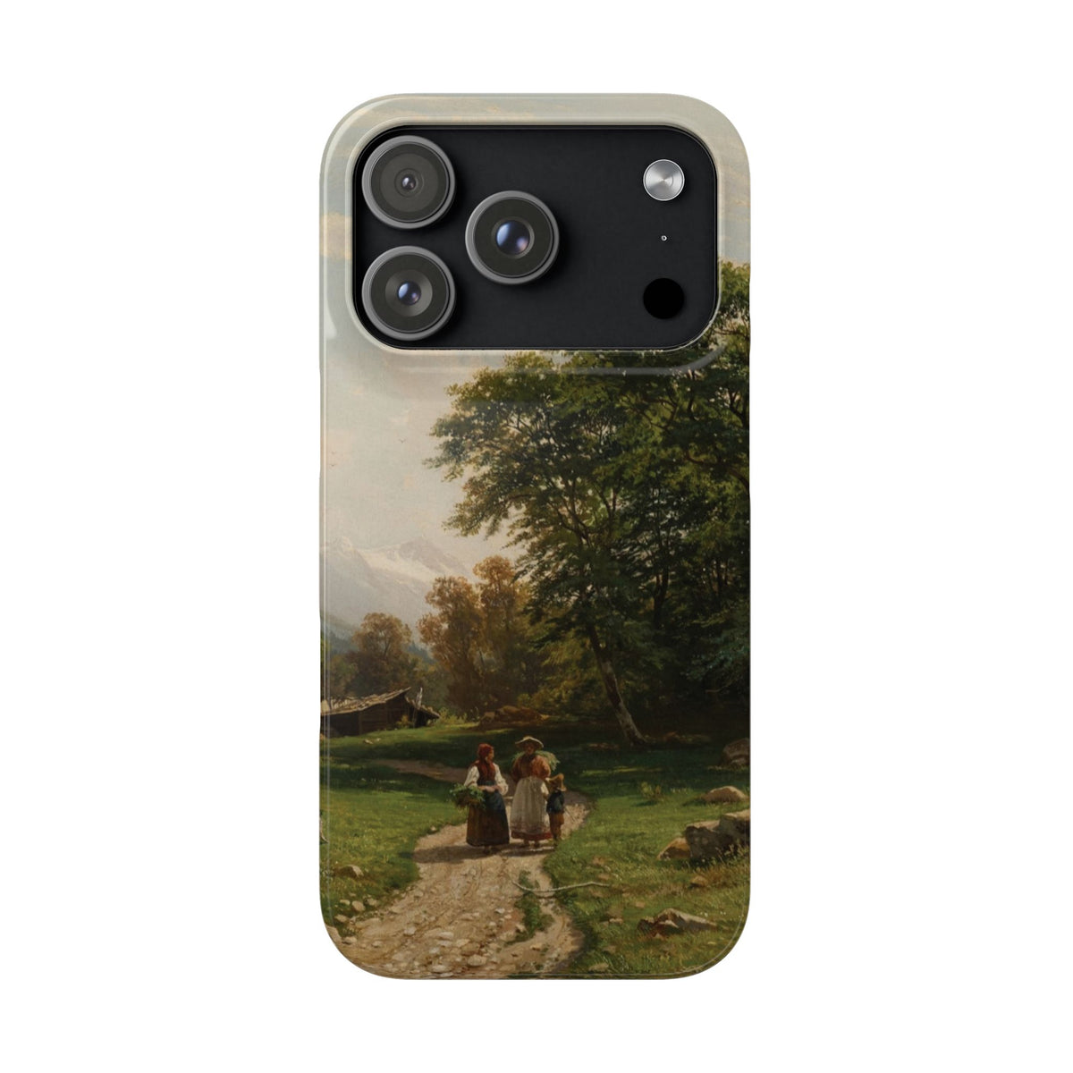 Swiss Landscape by Ivan Ivanovich Shishkin - iPhone Slim Case