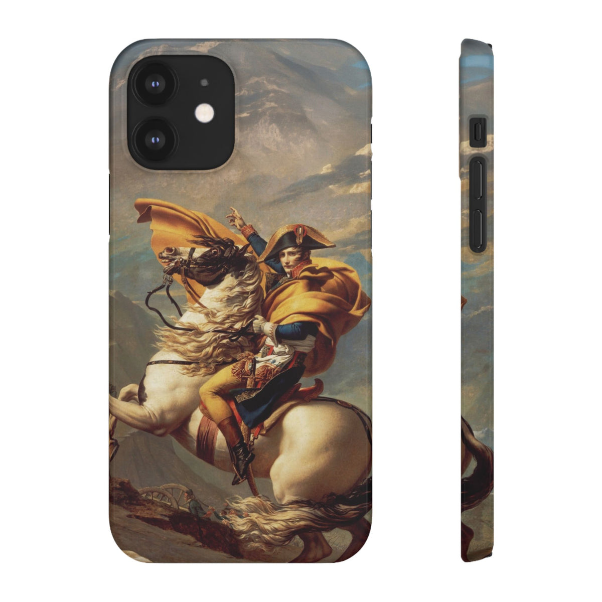 Napoleon at the Saint-Bernard Pass by Jacques-Louis David - iPhone Slim Case