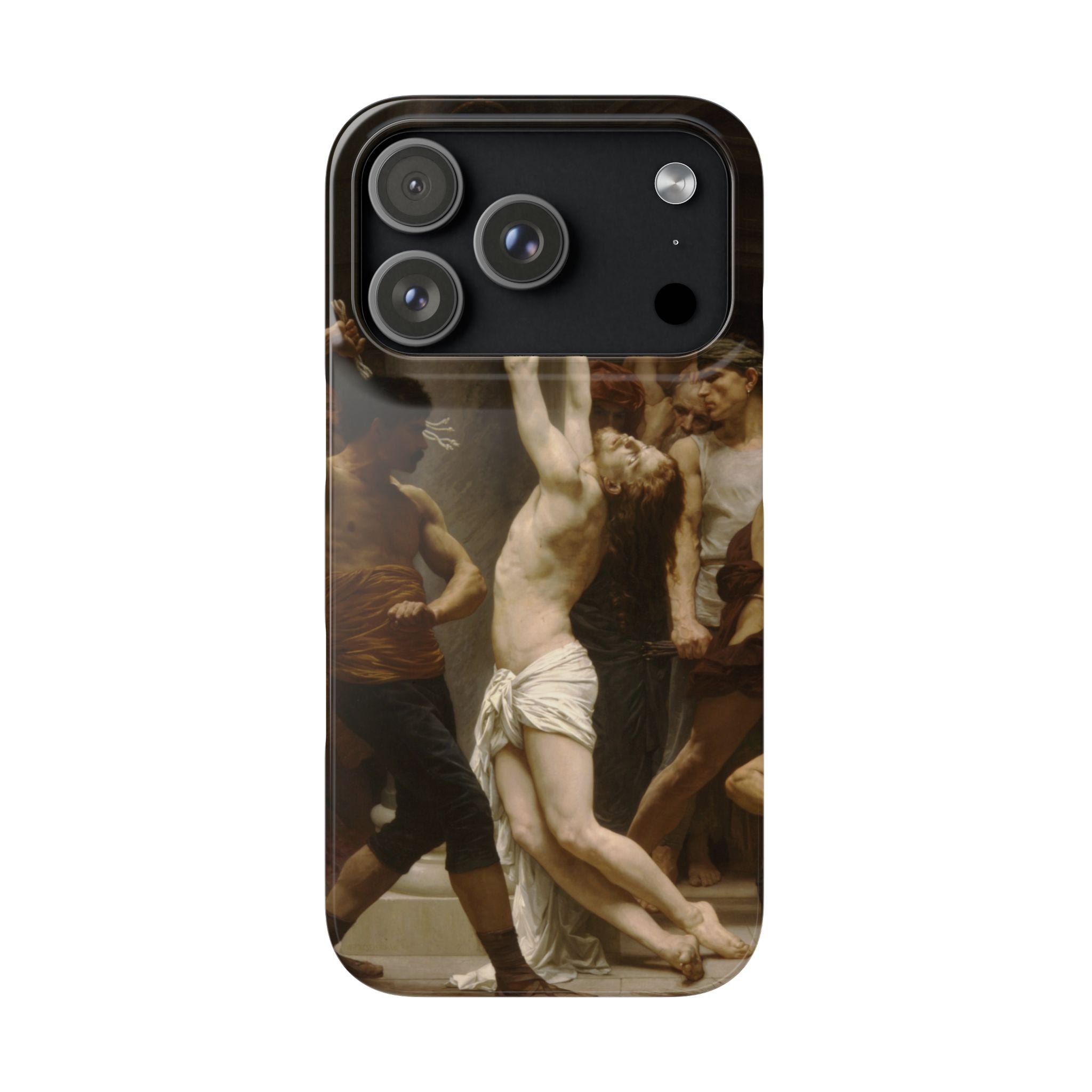 The Flagellation of Our Lord Jesus Christ by William-Adolphe Bouguereau - iPhone Slim Case