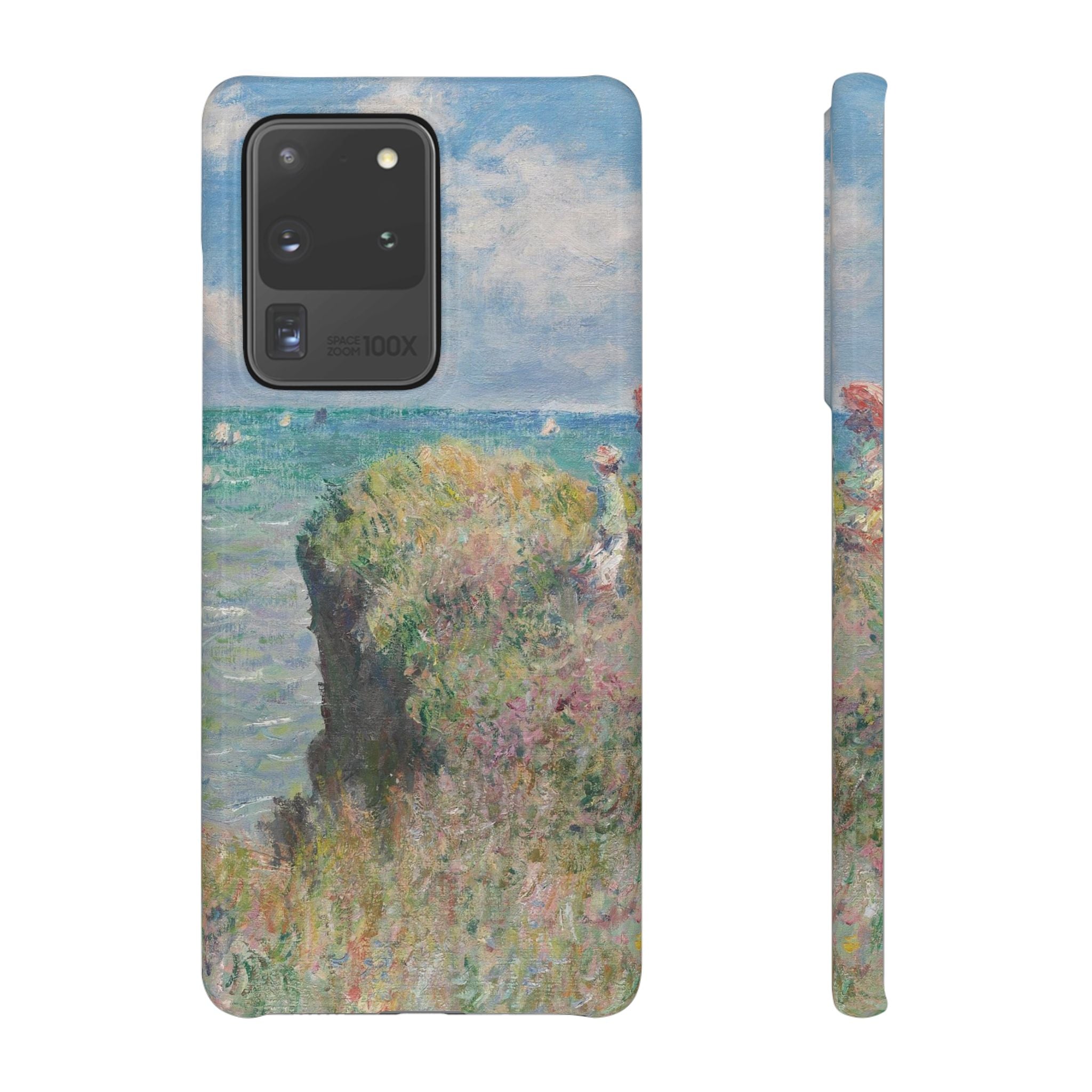 Cliff Walk at Pourville by Claude Monet - Samsung Slim Case