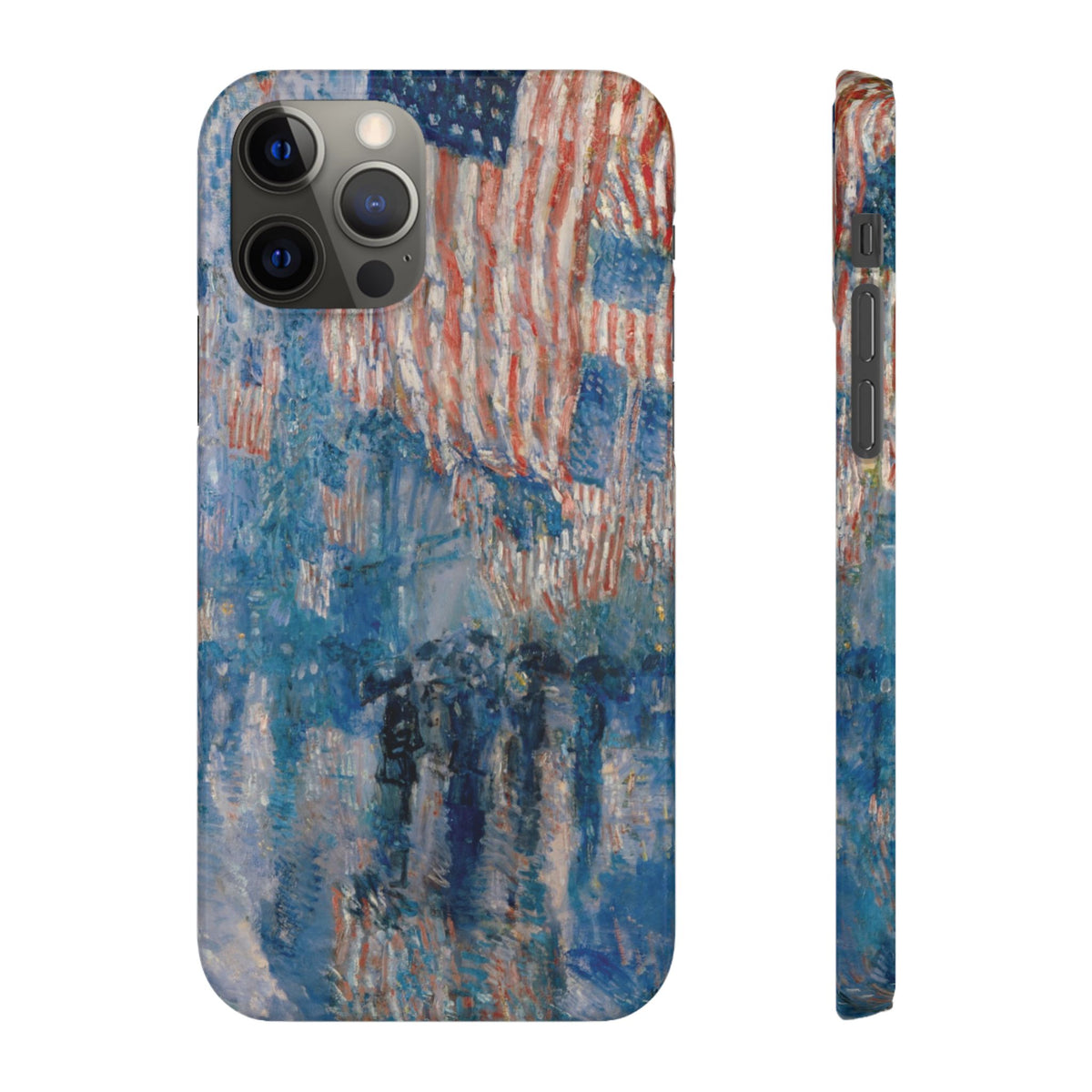 The Avenue in the Rain by Childe Hassam - iPhone Slim Case