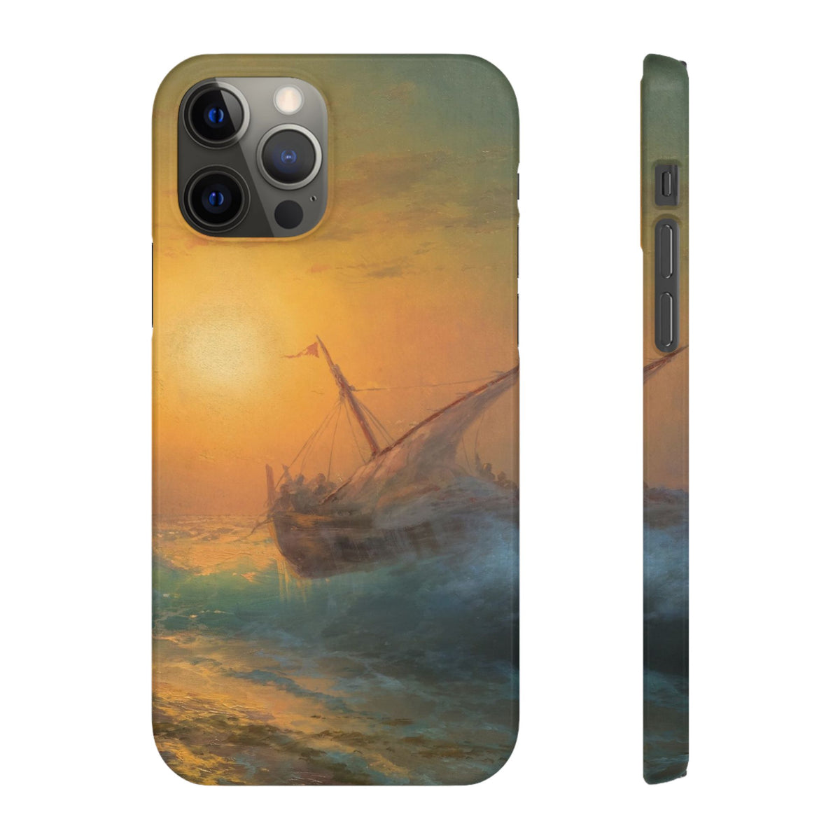Stormy Sea at Sunset by Ivan Aivazovsky - iPhone Slim Case