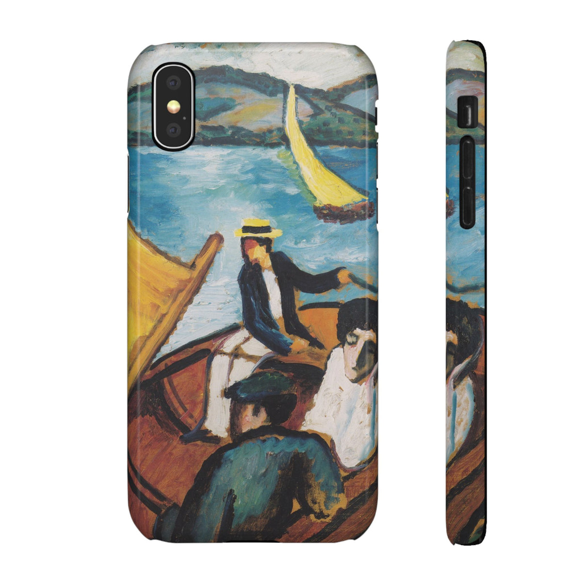 Sailing Boat on the Tegernsee by August Macke - iPhone Slim Case