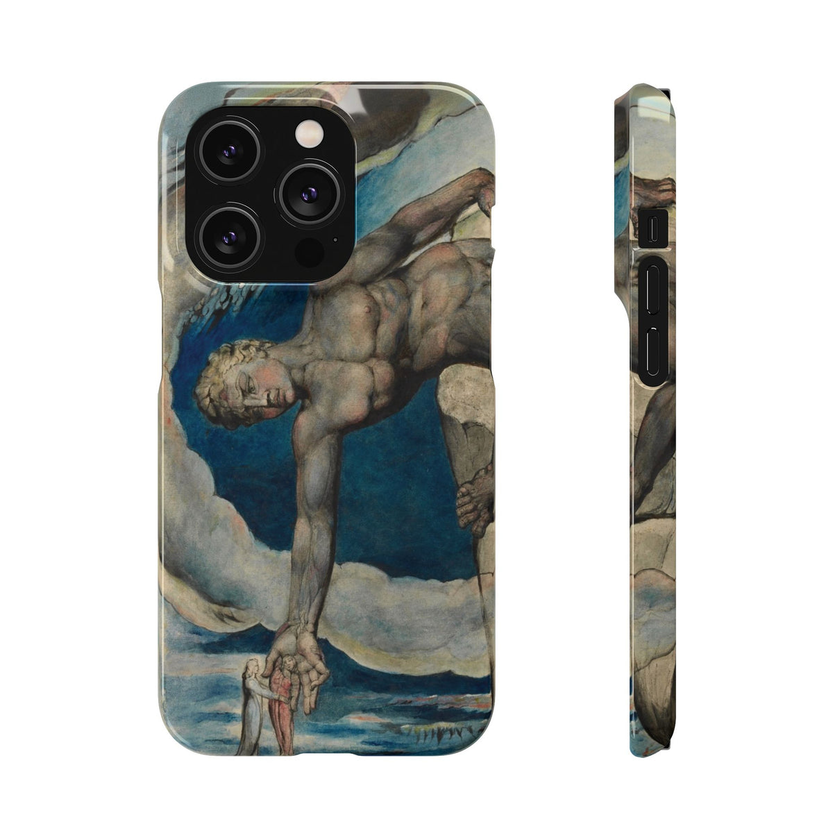 Antaeus setting down Dante and Virgil in the Last Circle of Hell by William Blake - iPhone Slim Case
