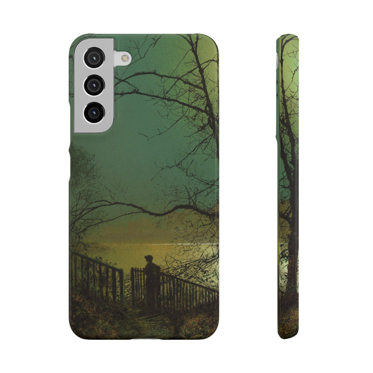 Roundhay Park Lake by John Atkinson Grimshaw - Samsung Slim Case