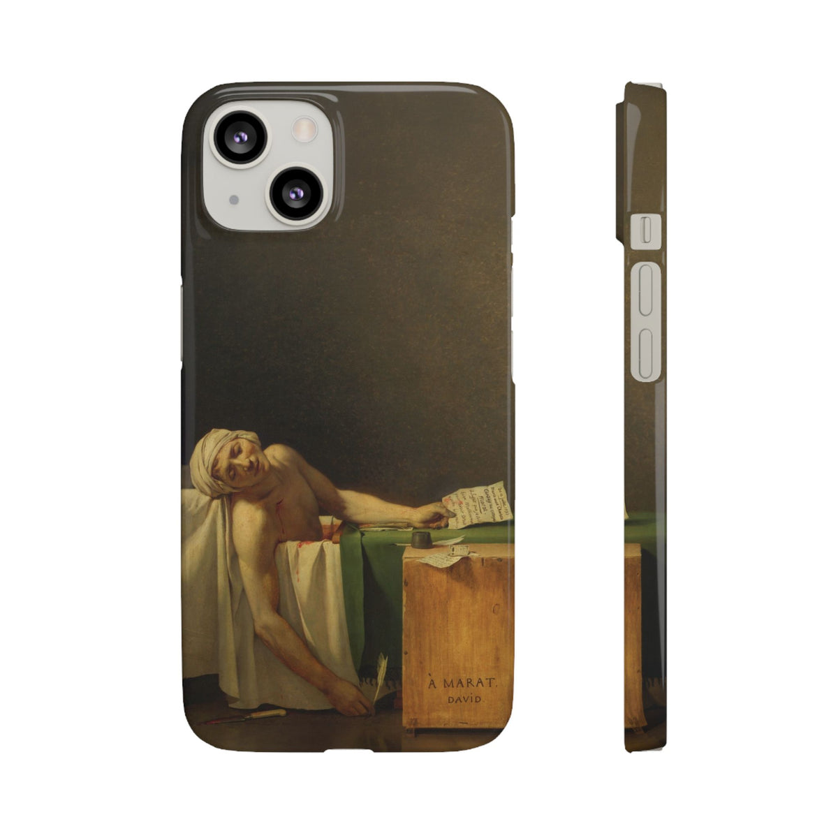 The Death of Marat by Jacques-Louis David - iPhone Slim Case