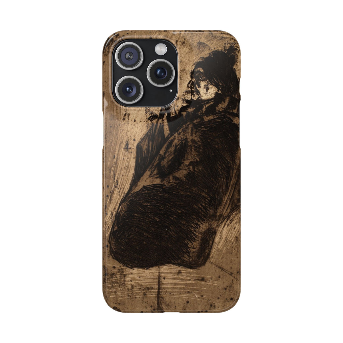 Old Woman by Edvard Munch - iPhone Slim Case