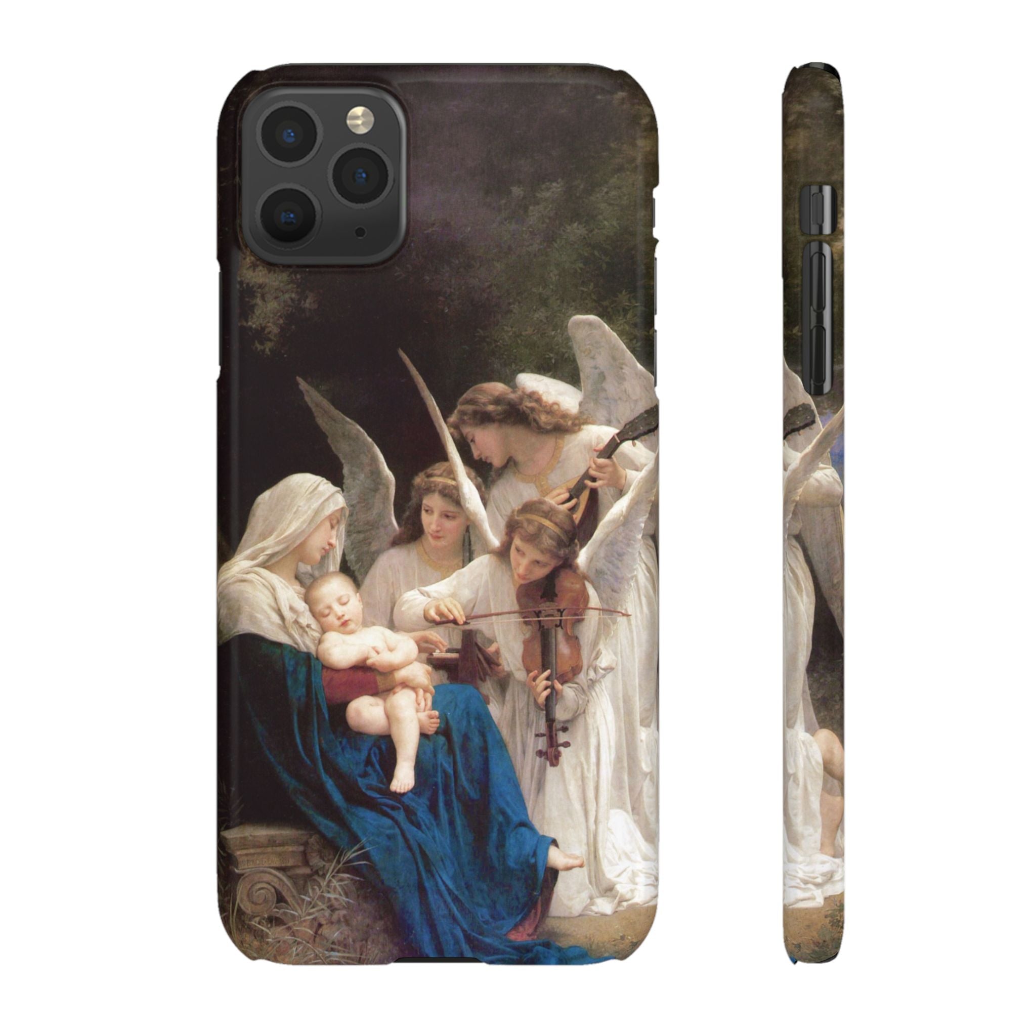The Virgin of the angels by William-Adolphe Bouguereau - iPhone Slim Case