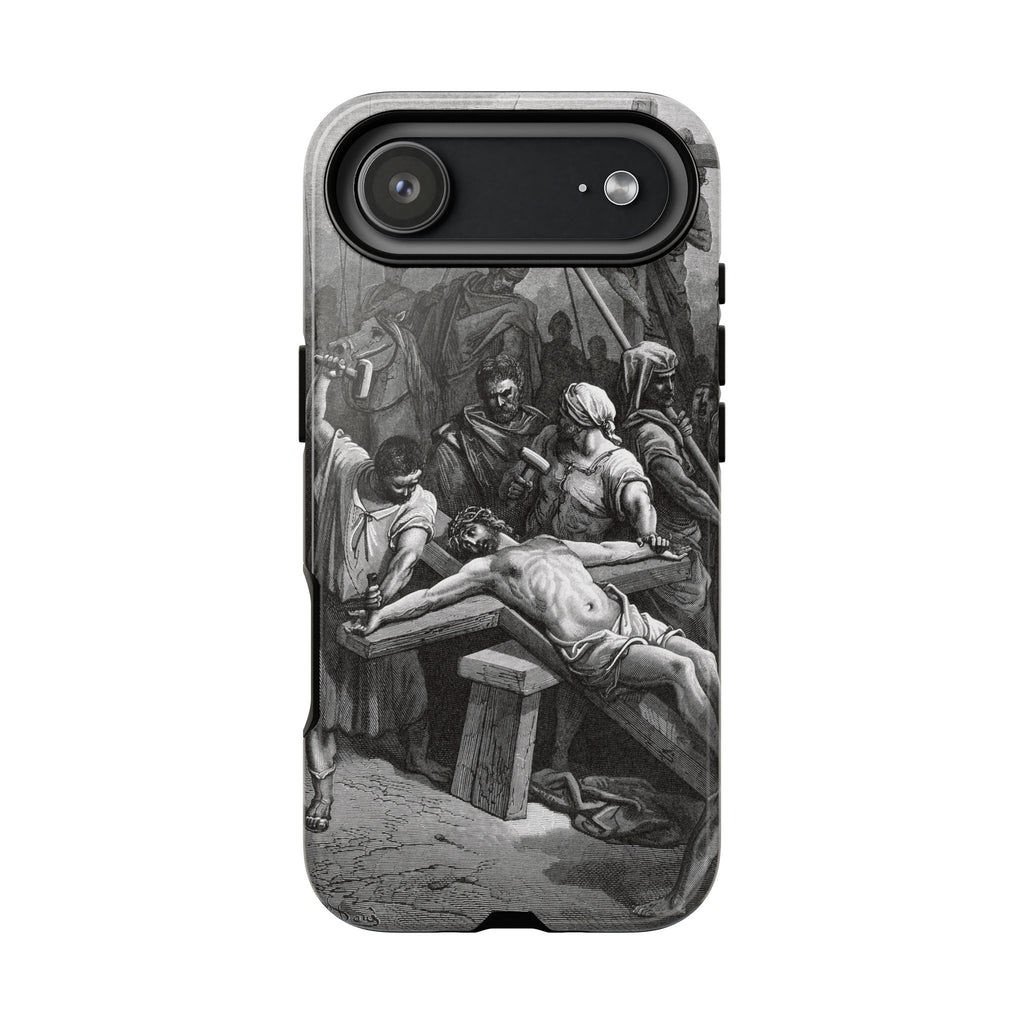 Crucifixion of Jesus by Gustave Doré - iPhone Tough Case