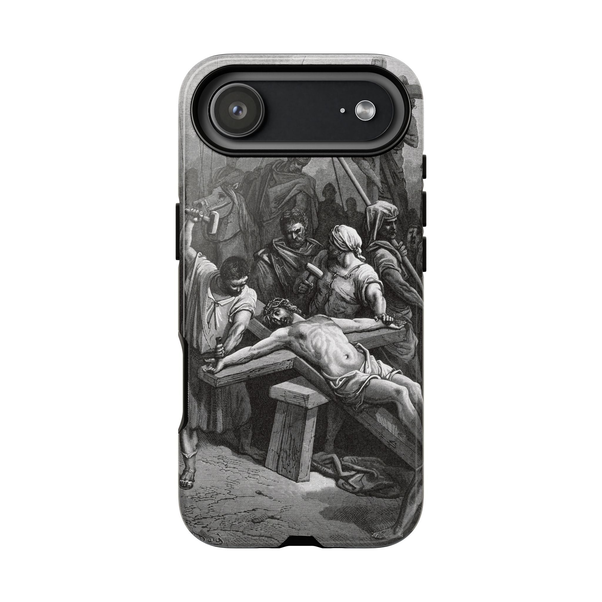 Crucifixion of Jesus by Gustave Doré - iPhone Tough Case