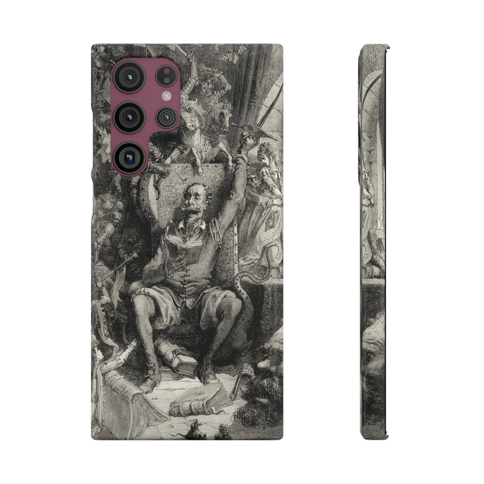 Don Quixote and His Visions by Gustave Doré - Samsung Slim Case