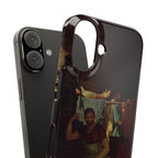 The Lictors Bring to Brutus the Bodies of His Sons I by Jacques-Louis David - iPhone Slim Case